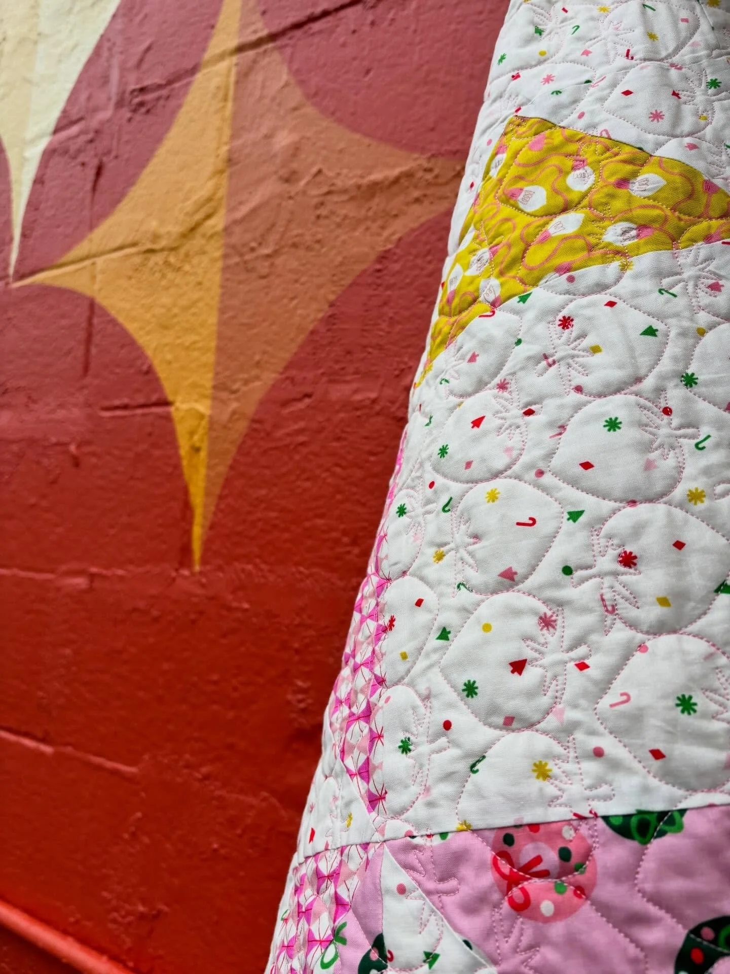 go and make quilt pattern.