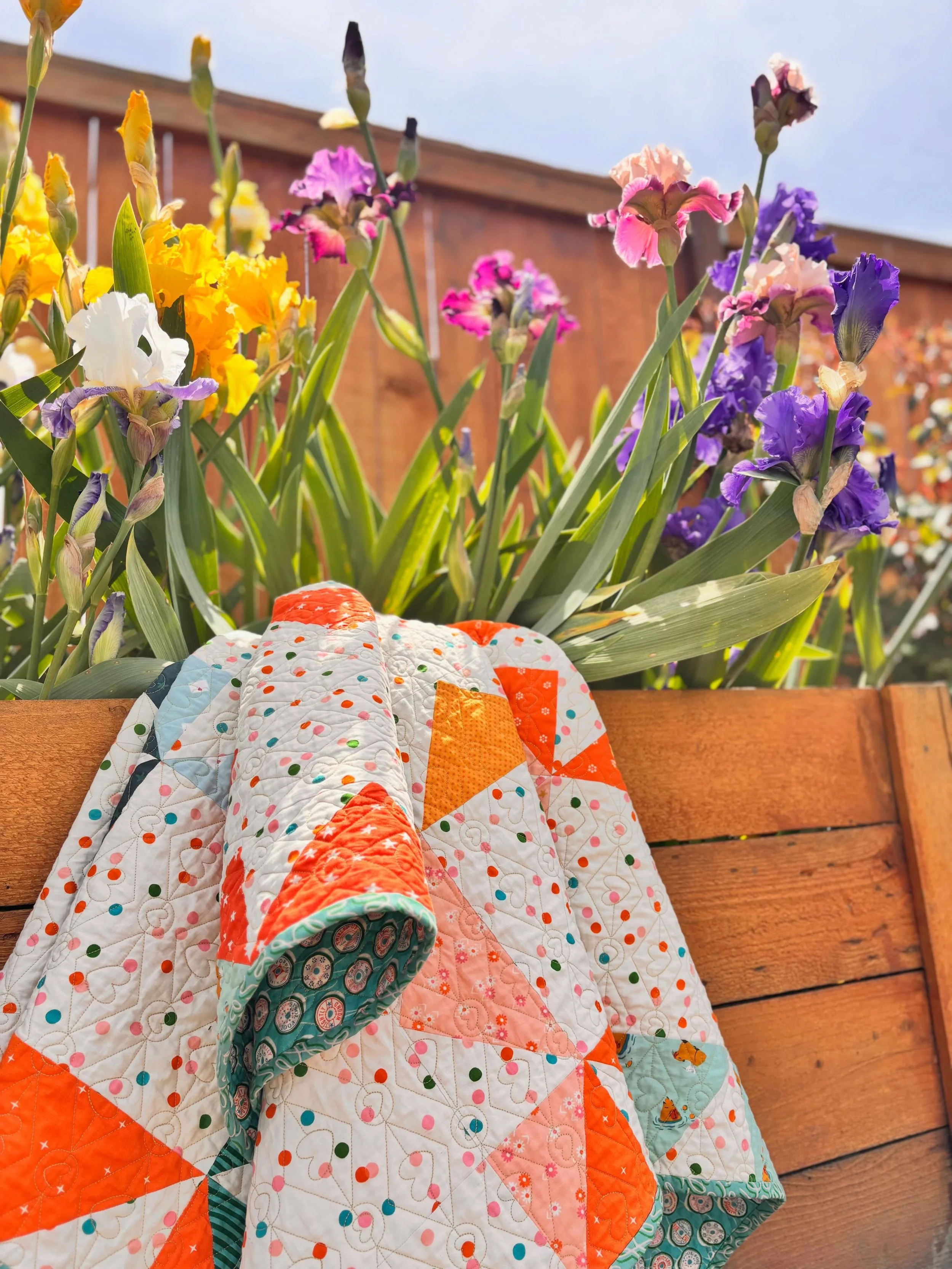 go and make a 15 fat quarter quilt pattern.