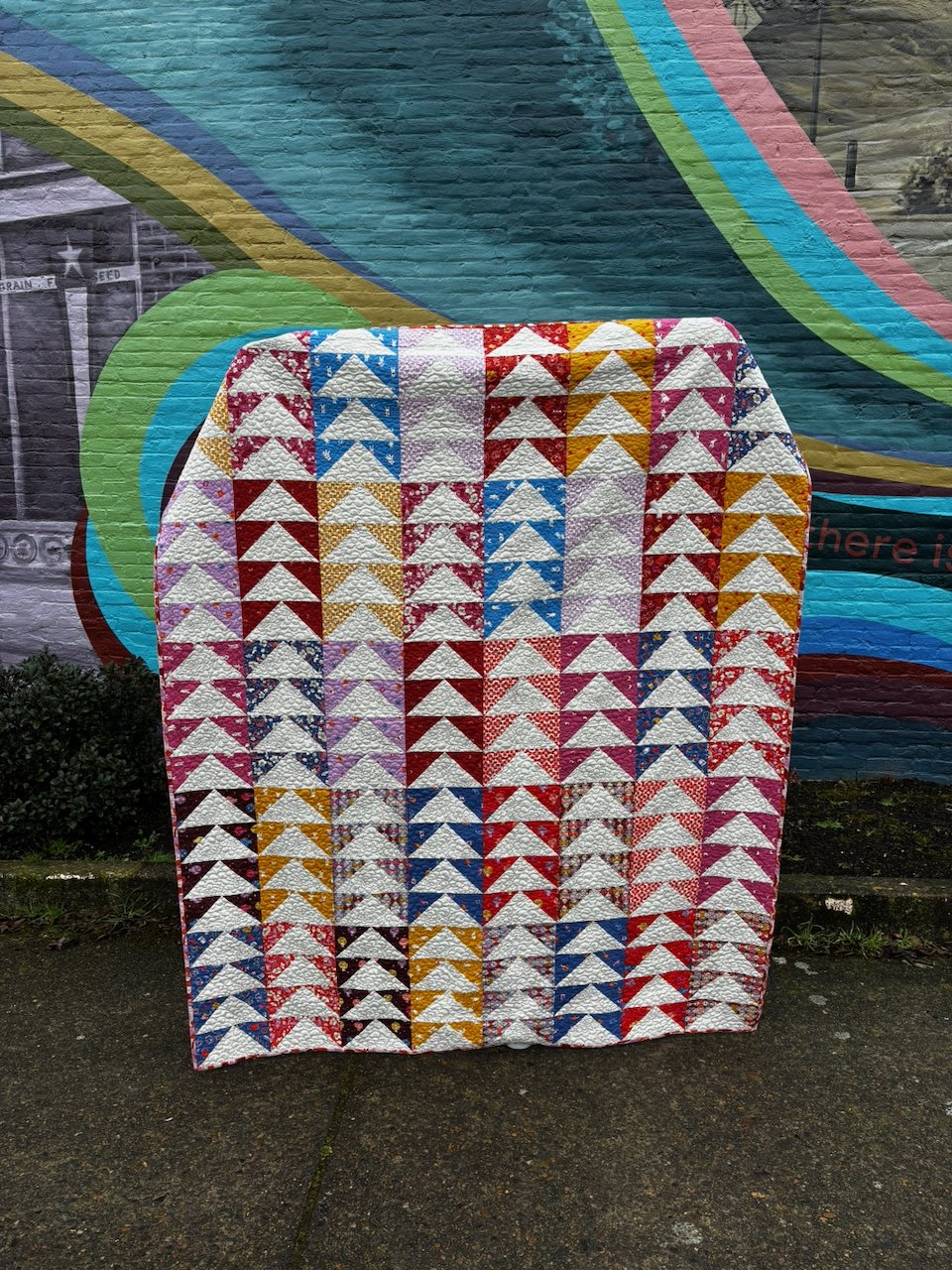 Layer Cake Geese Quilt Pattern Ruby Star Society Persimmon Fabric 20 Fat Quarter Quilt