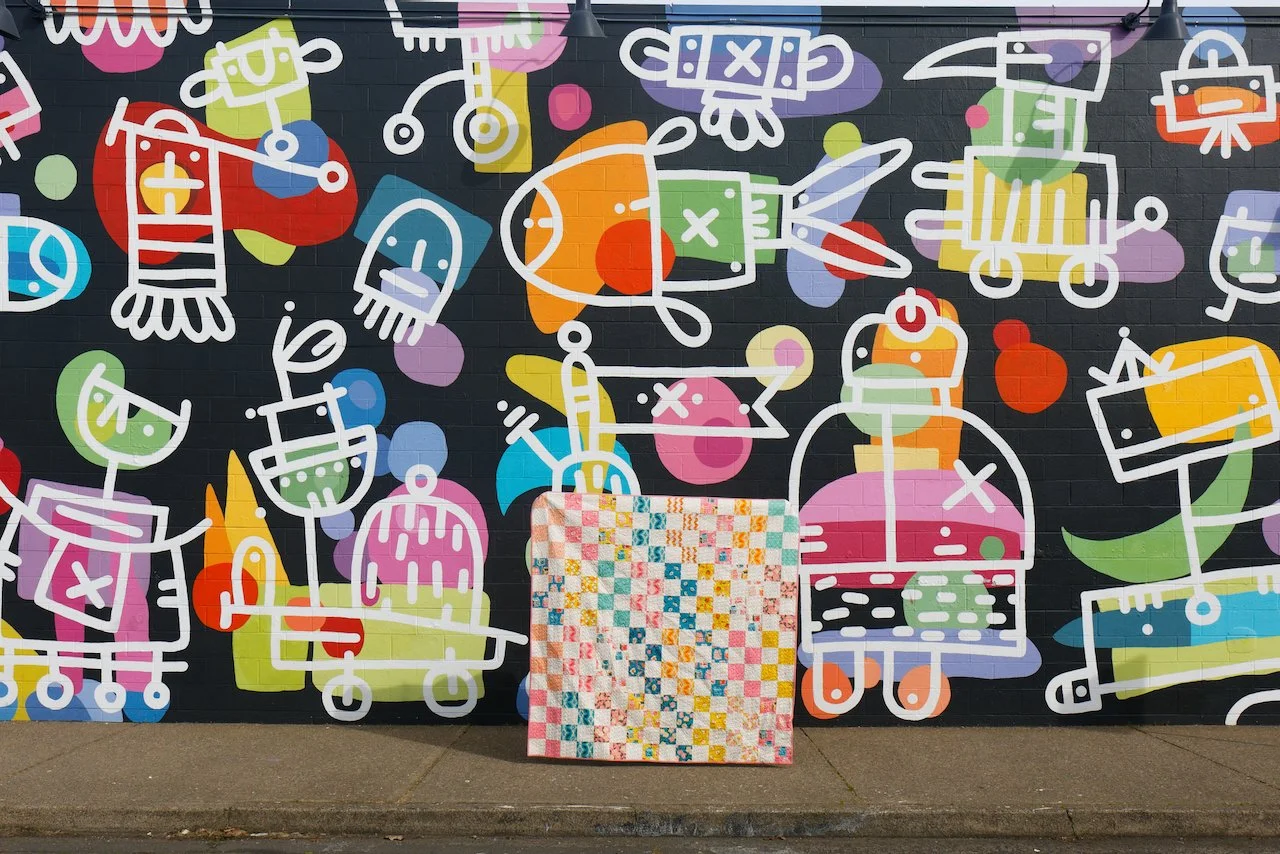 Layer Cake Squared Quilt Pattern - Layer Cake Quilt Pattern - Beginner Quilt Pattern - Simple Quilt Pattern - Ruby Star Society Juicy Fabric - Easy Quilt Pattern - Quilt in a Weekend