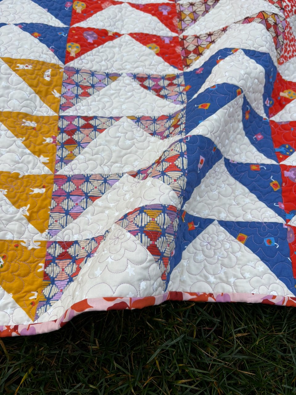 Layer Cake Geese Quilt Pattern Ruby Star Society Persimmon Fabric 20 Fat Quarter Quilt