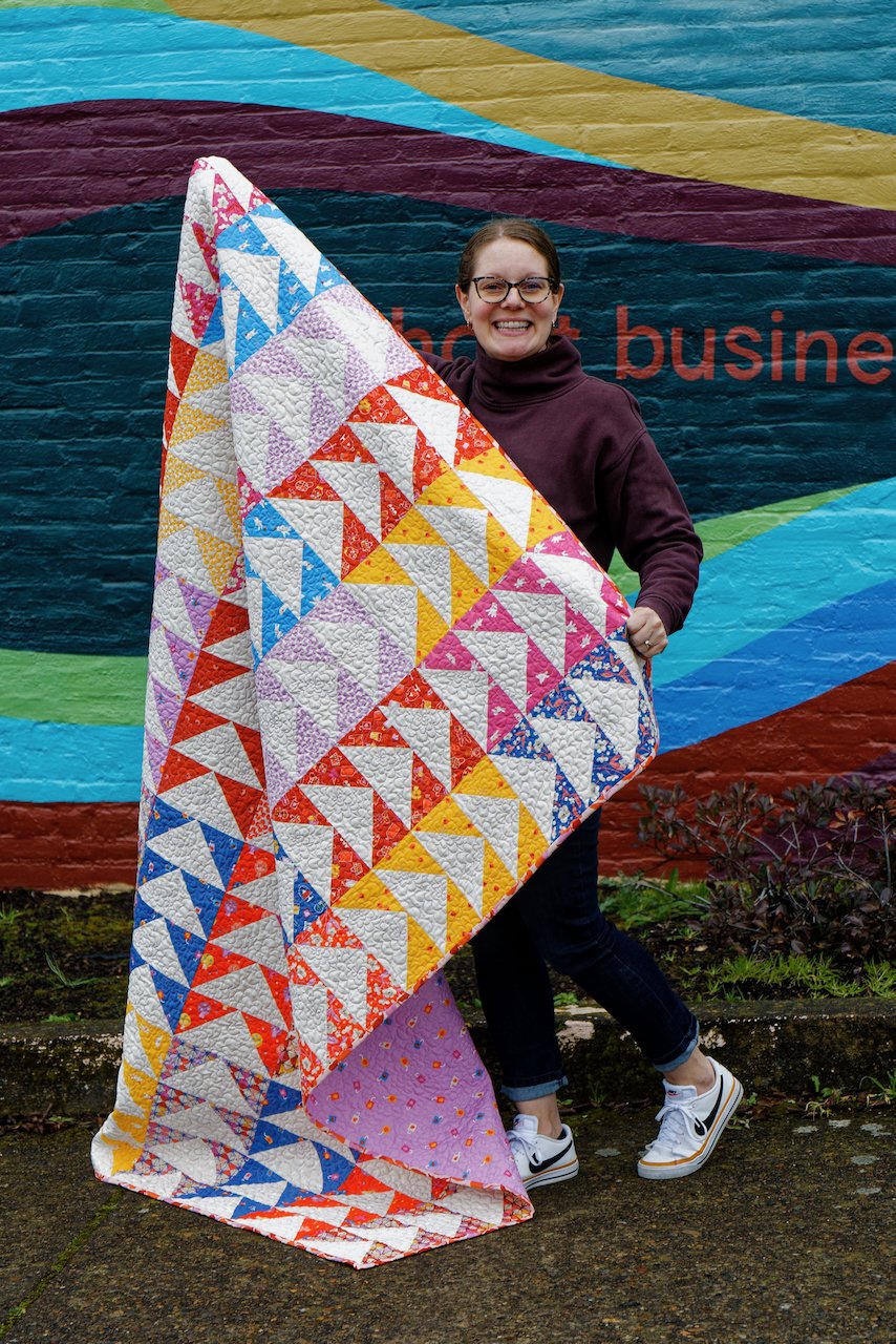 Layer Cake Geese Quilt Pattern Ruby Star Society Persimmon Fabric 20 Fat Quarter Quilt