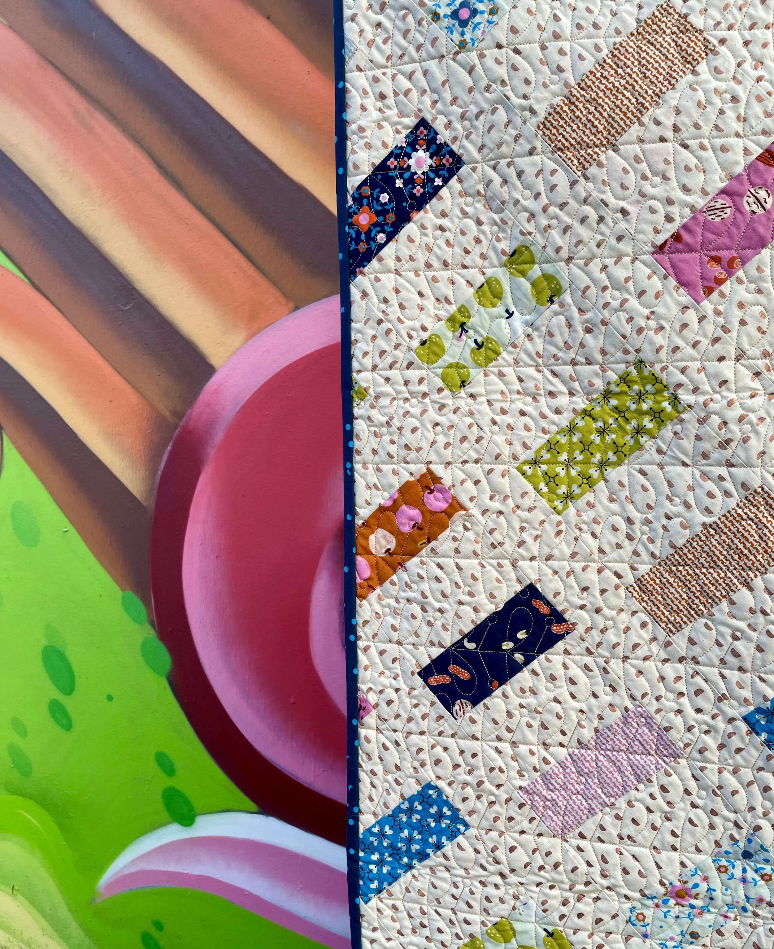 Home Office a yardage, fat quarter, jelly roll, and scrap friendly quilt pattern. Ruby Star Society Smol fabric. Scrappy Ruby Star Society quilt.