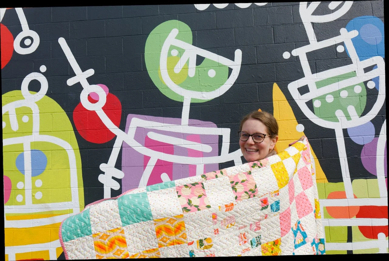 Layer Cake Squared Quilt Pattern - Layer Cake Quilt Pattern - Beginner Quilt Pattern - Simple Quilt Pattern - Ruby Star Society Juicy Fabric - Easy Quilt Pattern - Quilt in a Weekend