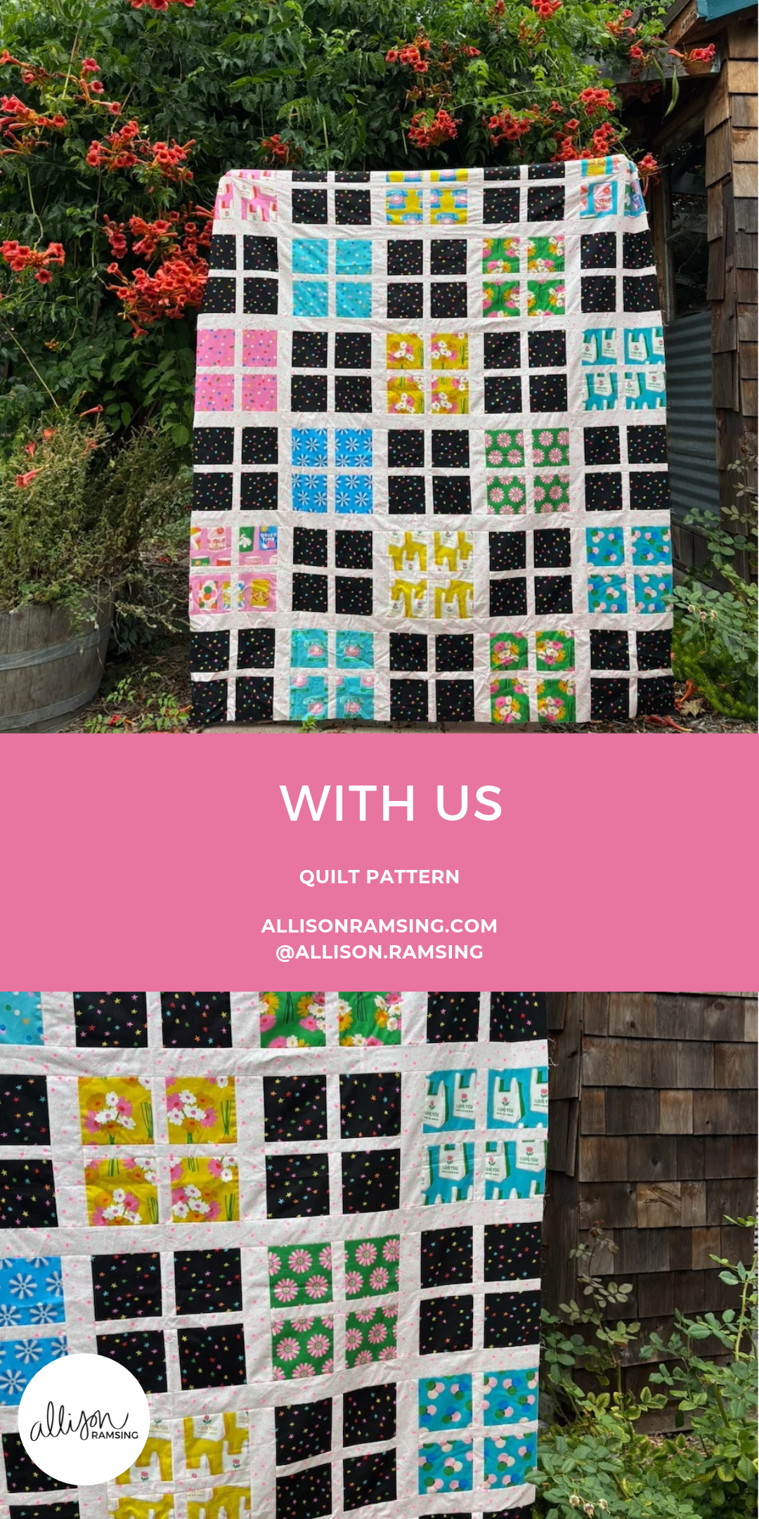 With Us Quilt Pattern Fat Quarter Quilt Pattern 5 Fat Quarters Layer Cake Quilt Pattern Ruby Star Sparkle Mart Ruby Star Society Starry