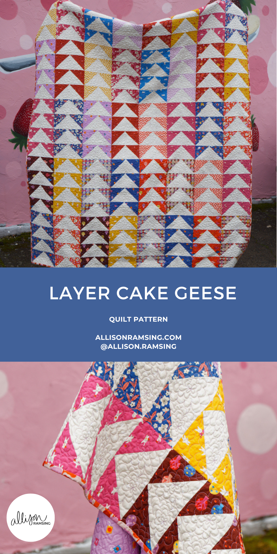 Layer Cake Geese Quilt Pattern Ruby Star Society Persimmon Fabric 20 Fat Quarter Quilt