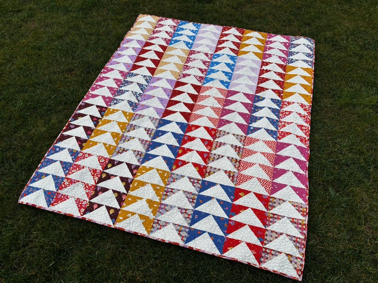 Layer Cake Geese Quilt Pattern Ruby Star Society Persimmon Fabric 20 Fat Quarter Quilt