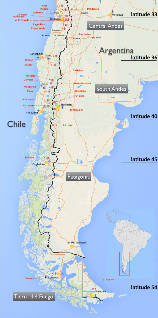 Ski Areas in Chile