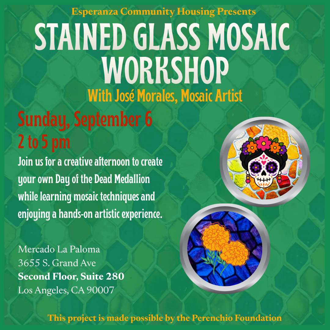 Stained Glass Mosaic Workshop with José Morales