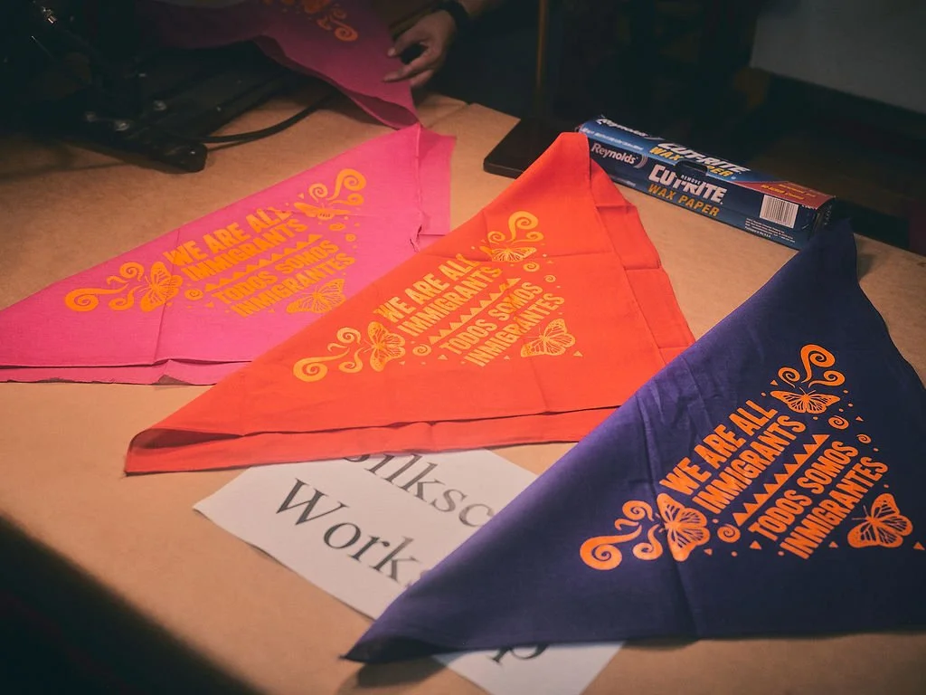 Dancing Under the Stars screenprinting workshop 2025