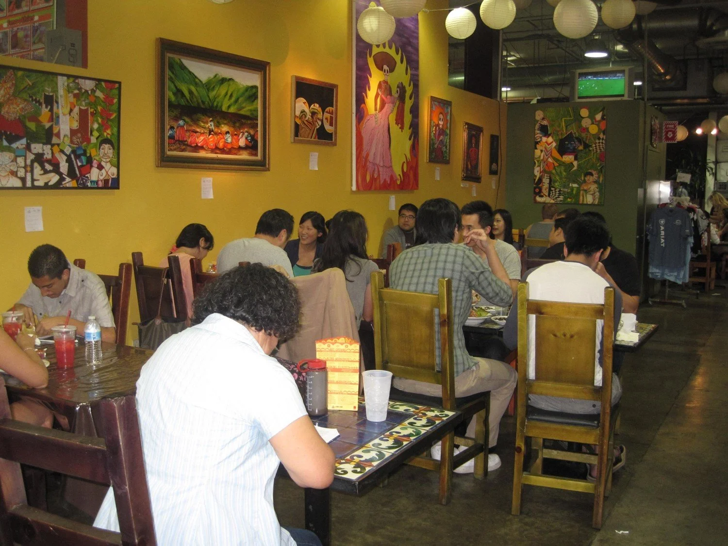 An Art Exhibition at Mercado La Paloma