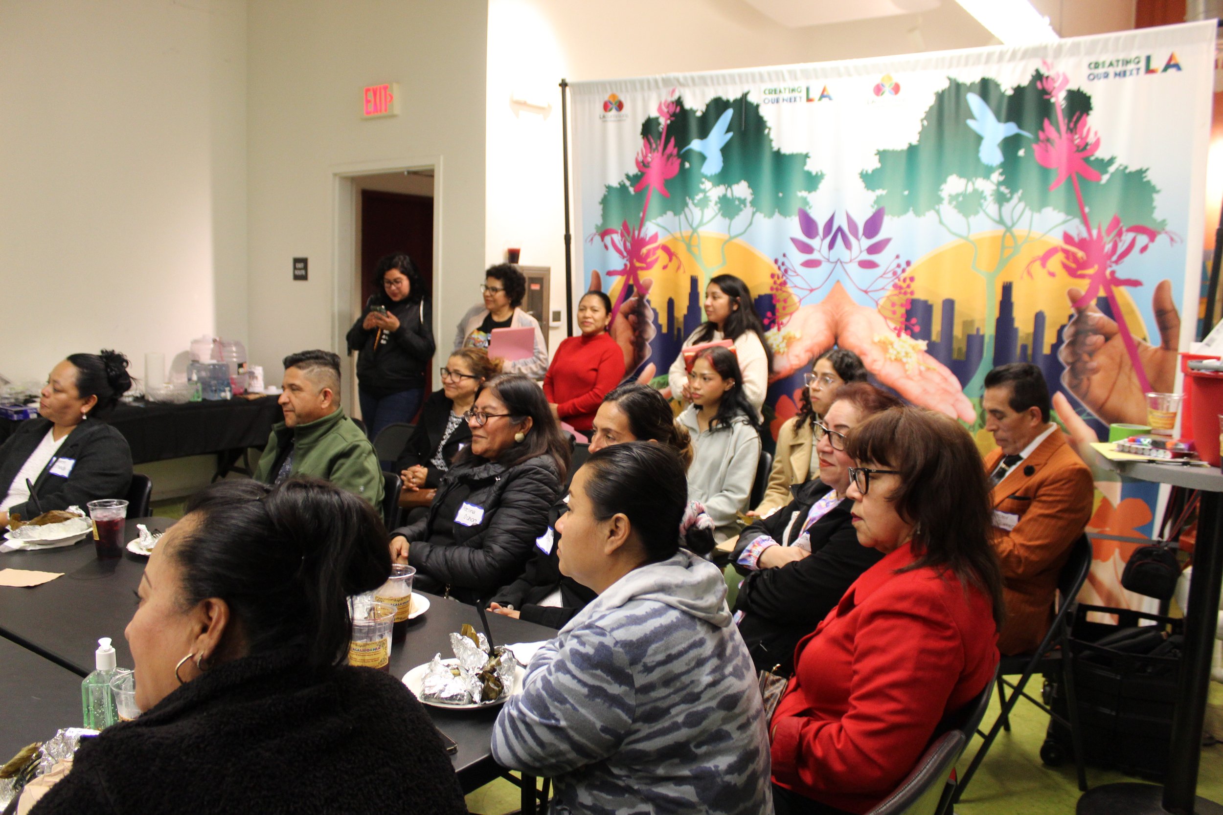 South Central Heals community meeting in the Mercado conference room, 2024