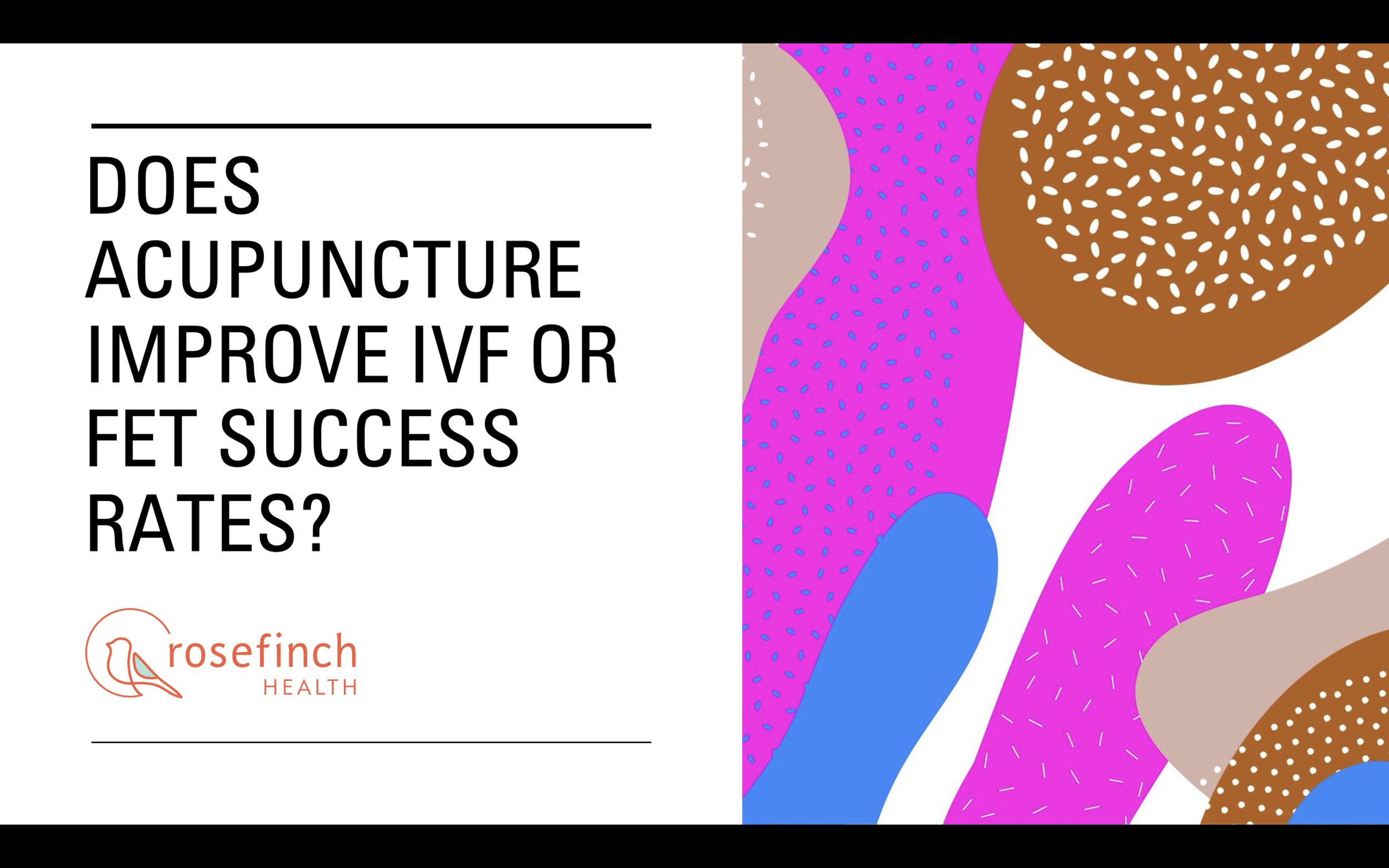Does acupuncture improve IVF or FET success rates?