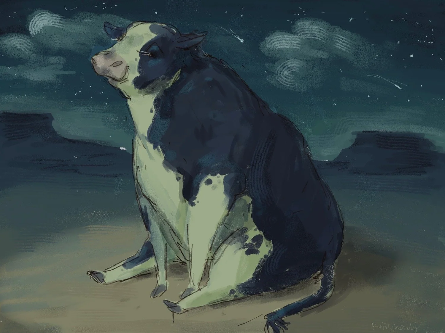 Moo At the Moon