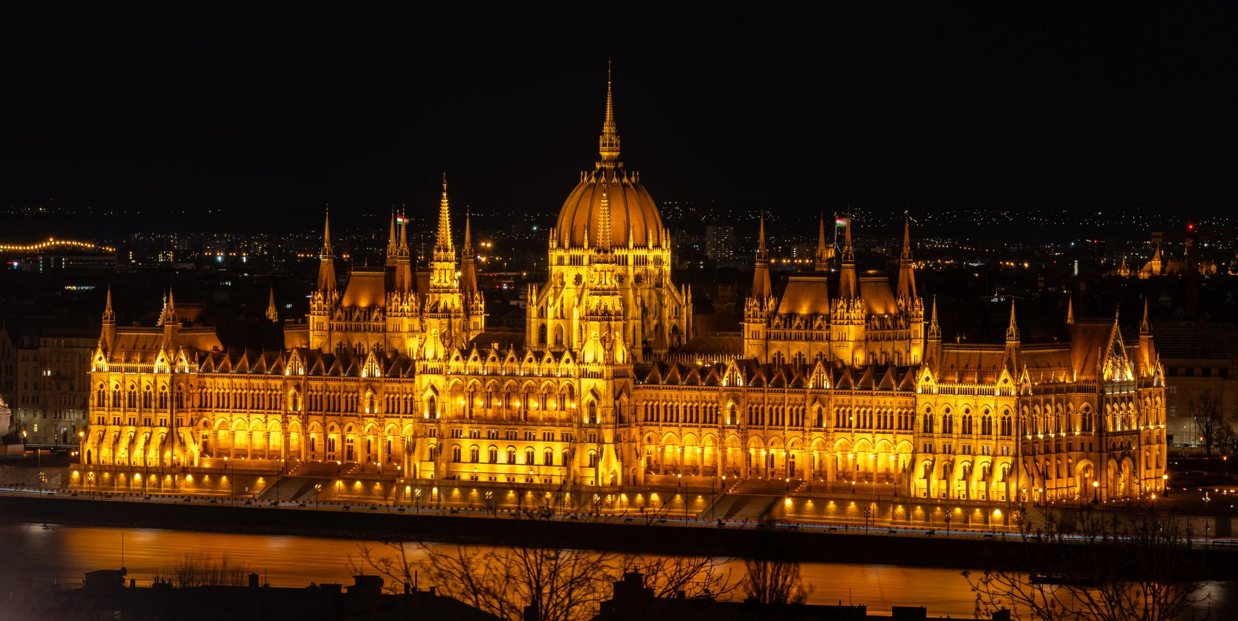 Parliament at Night - Budapest, Hungary