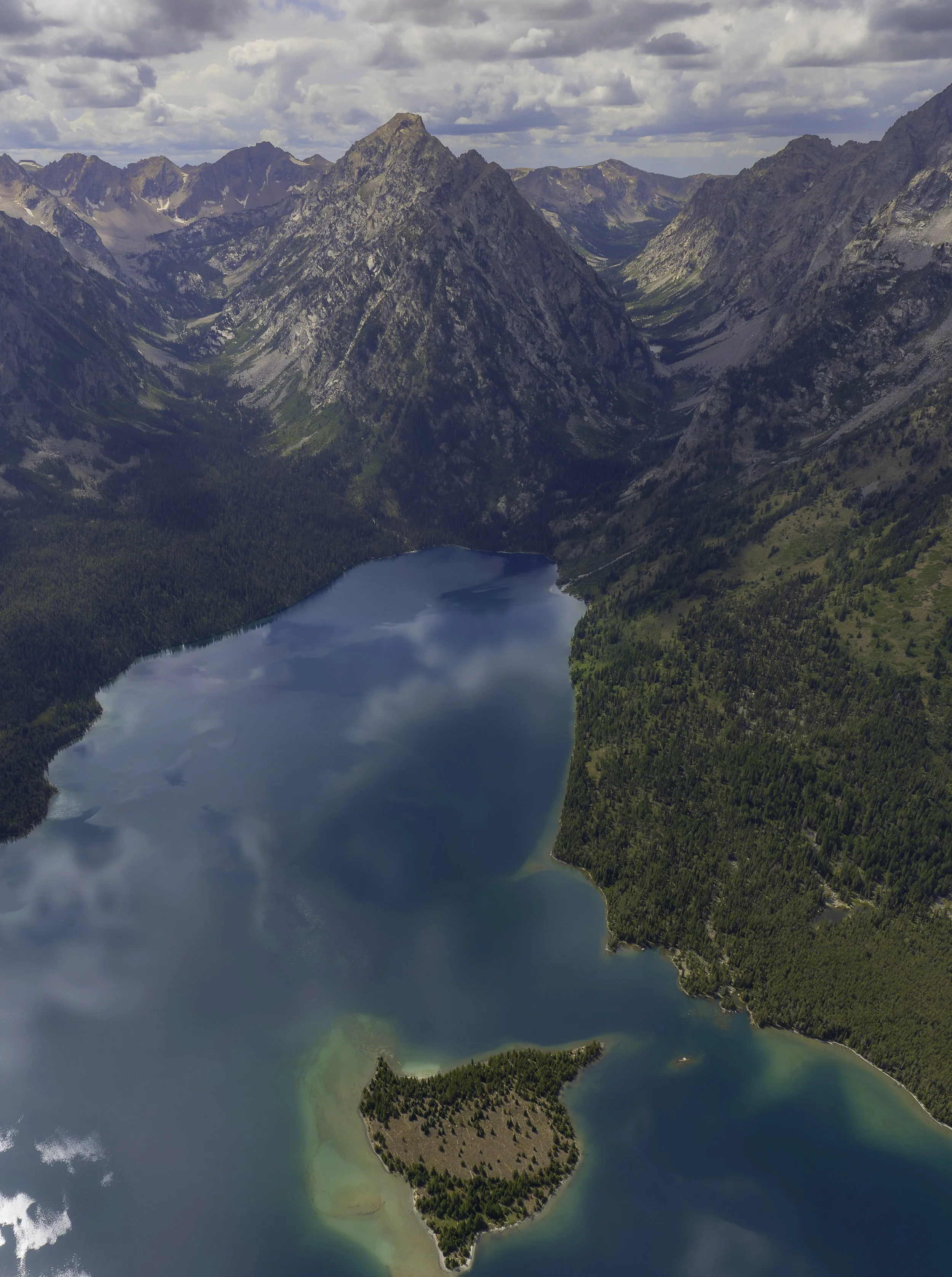 Lake View from the Air - Grand Teton National Park, WY