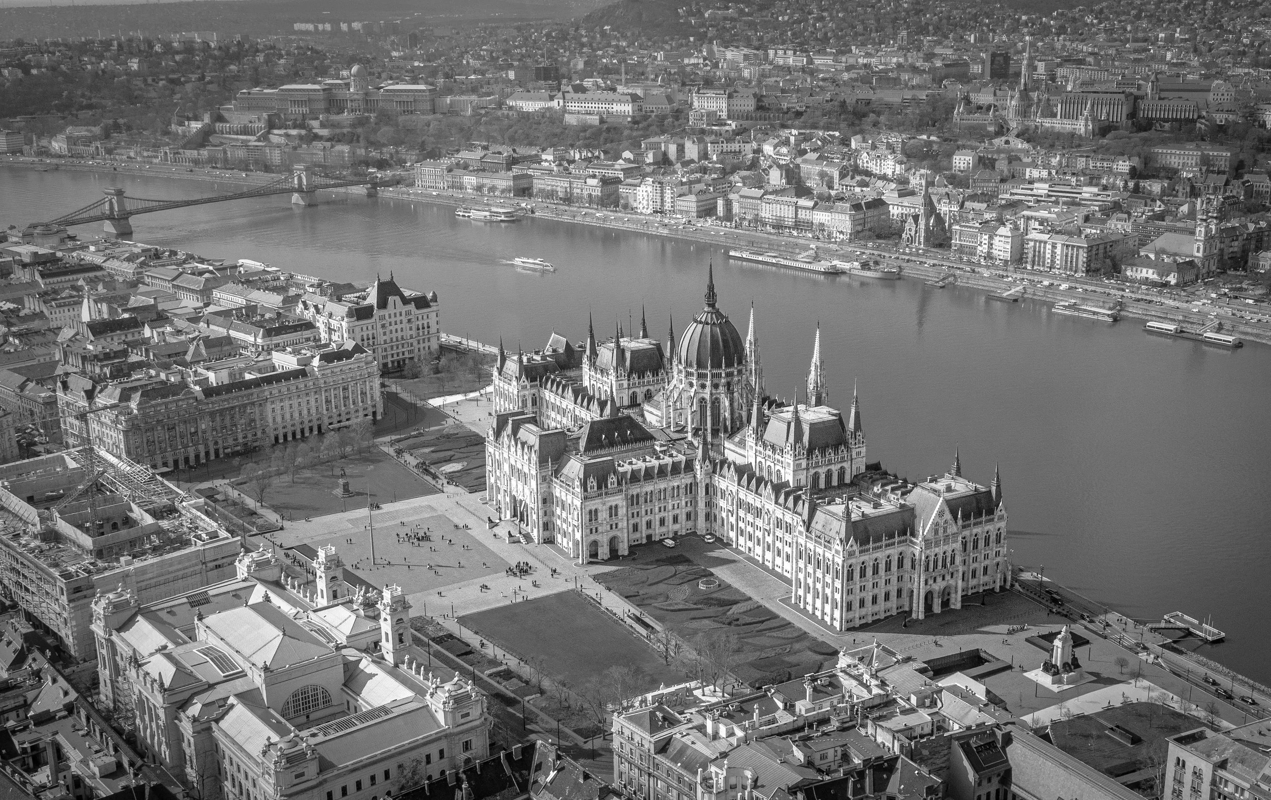 Parliament  and Buda Castle - Budapest, Hungary