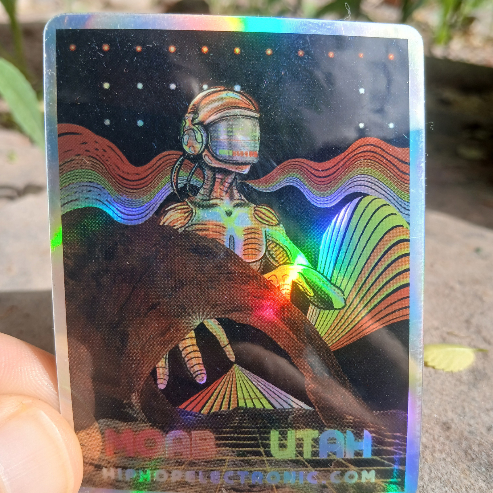 Electro Corona Arch, holographic sticker