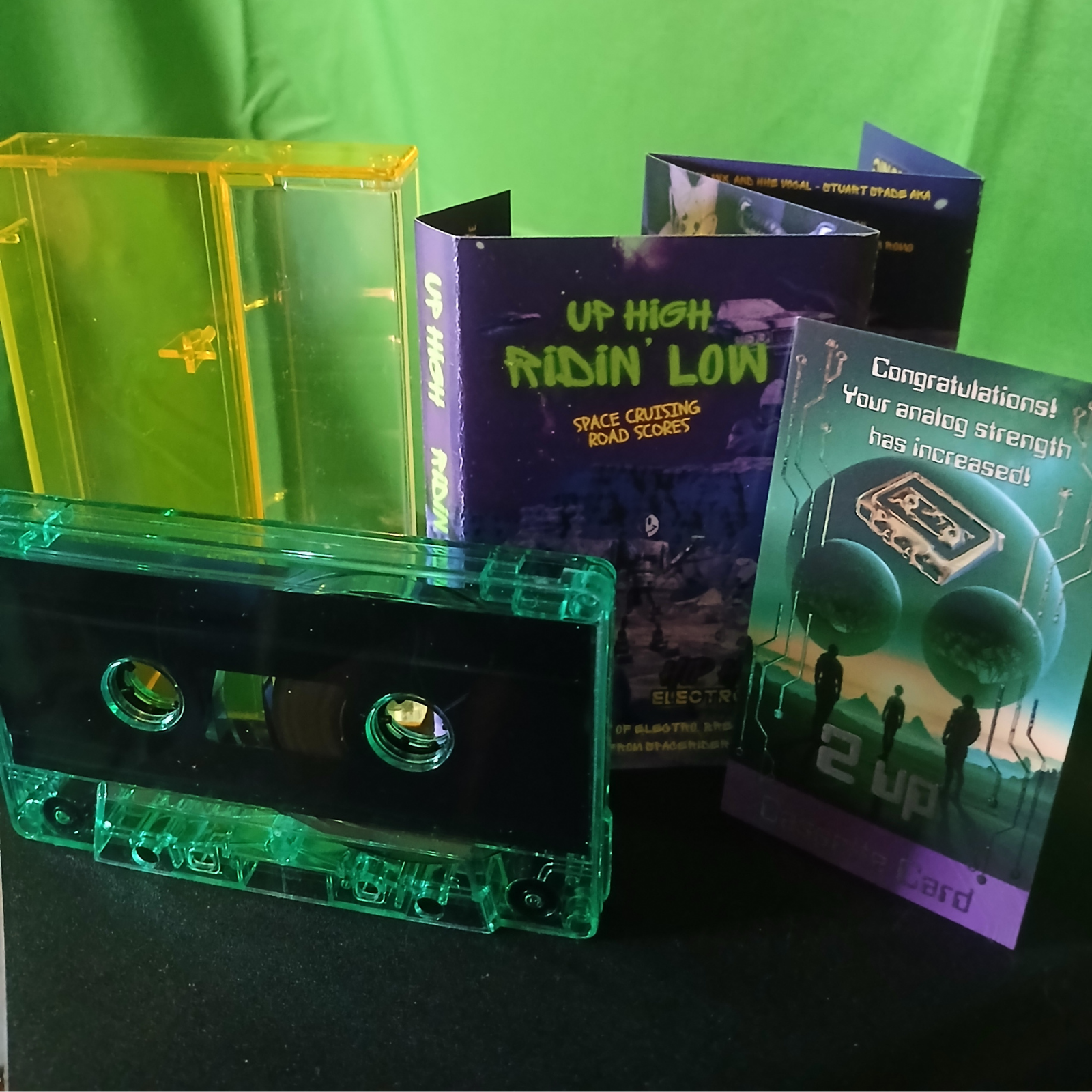 Up High Ridin' Low + Spacerider Jamz Galactic Green Cassette