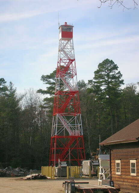 Bass River tower-
Bass River State Forest,
Burlington County, New Jersey
Elevation: 47 feet