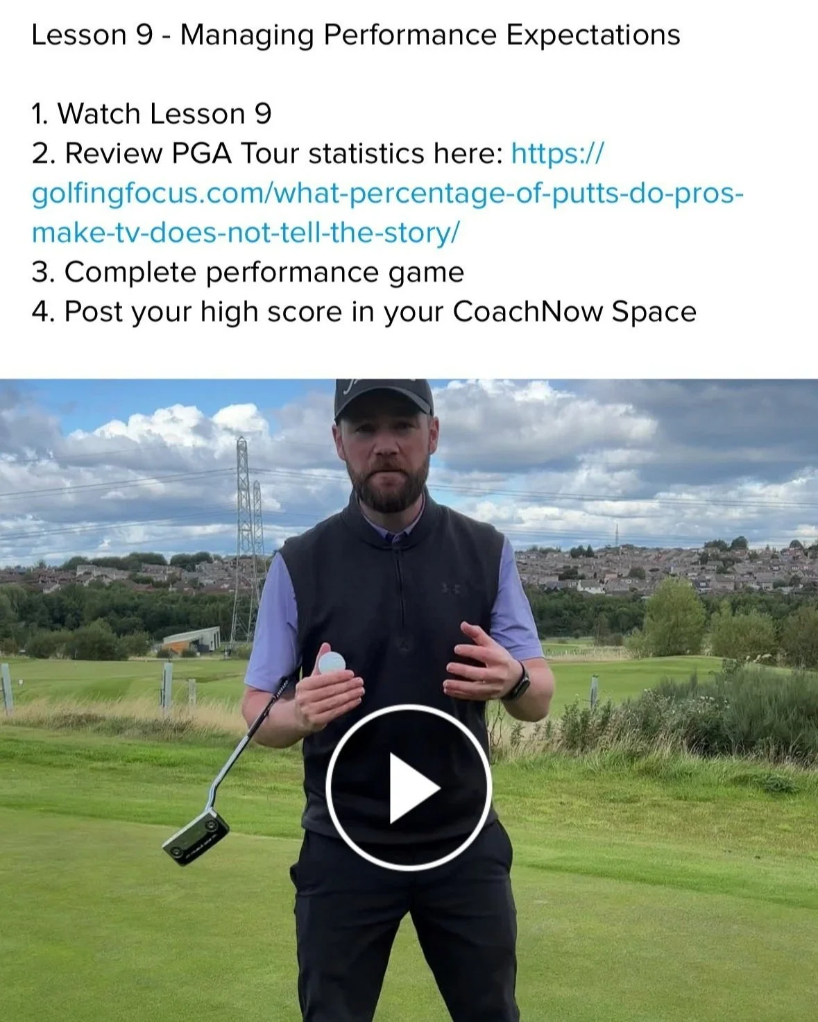 Golf lessons Edinburgh