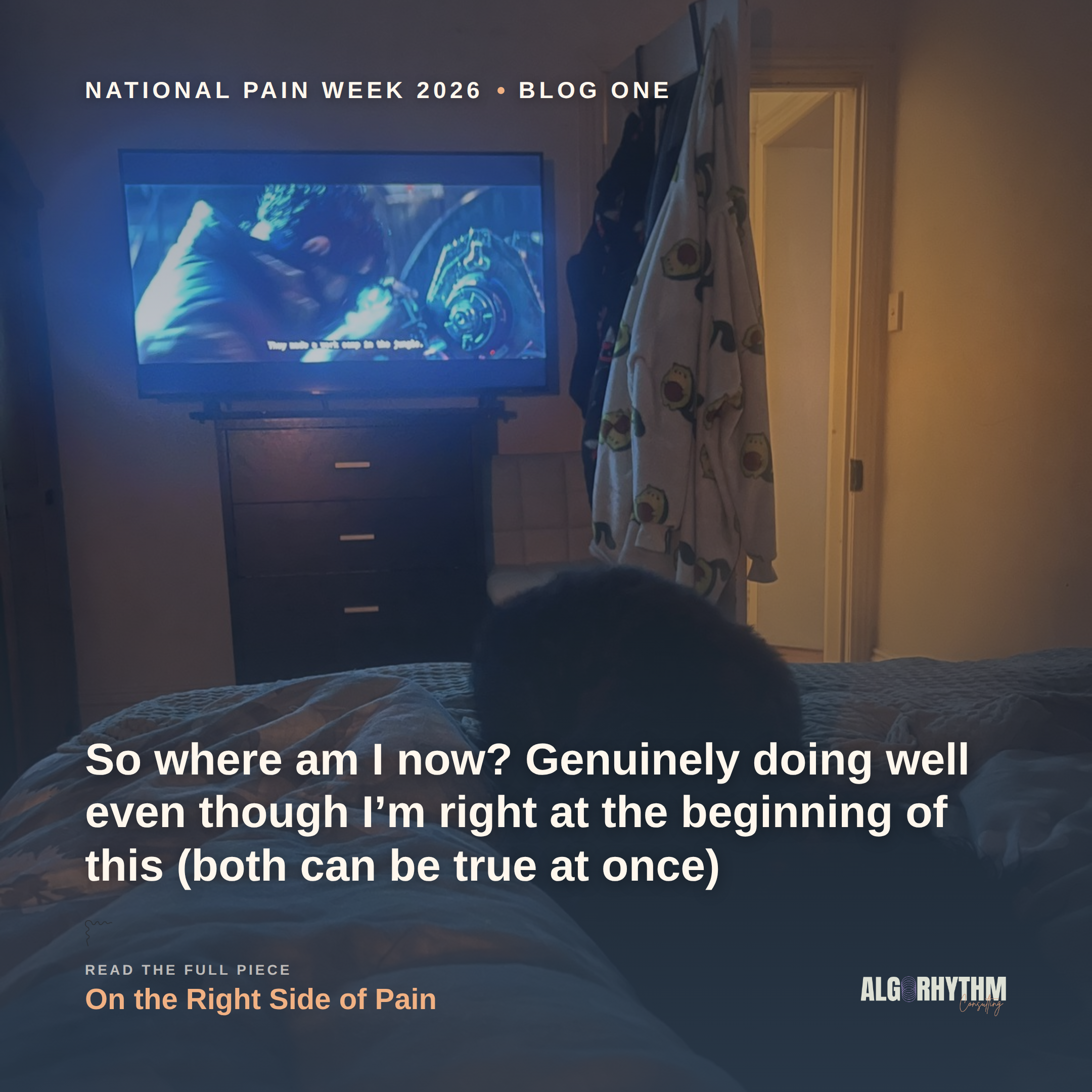 On the Right Side of Pain: Living with Chronic Pain (part 1of 3)