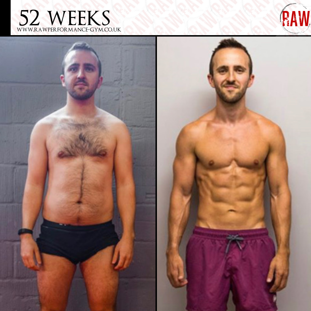RAW client Adam's fitness progress