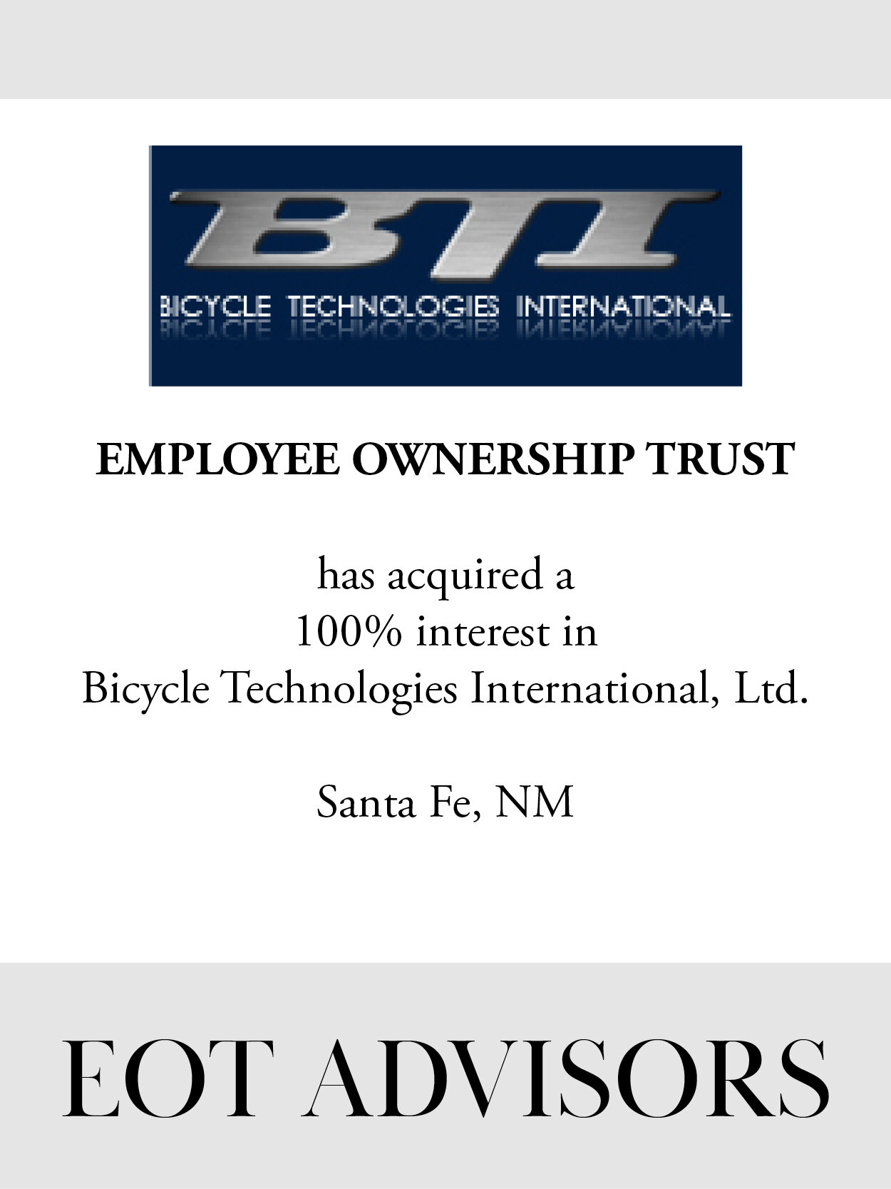 Bicycle Technologies International (BTI)
