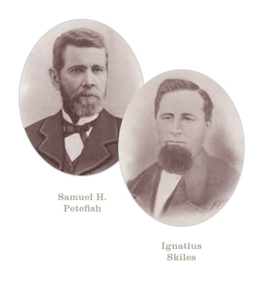 Historical portraits of Samuel Petefish & Ignatius Skiles