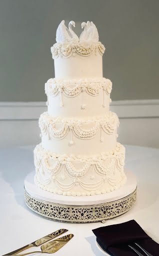 Four Tier Vintage Wedding Cake Lancaster Ohio