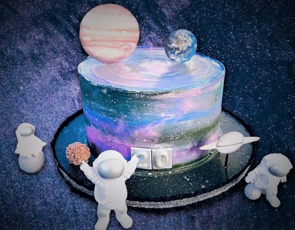 Astronaut Birthday Cake