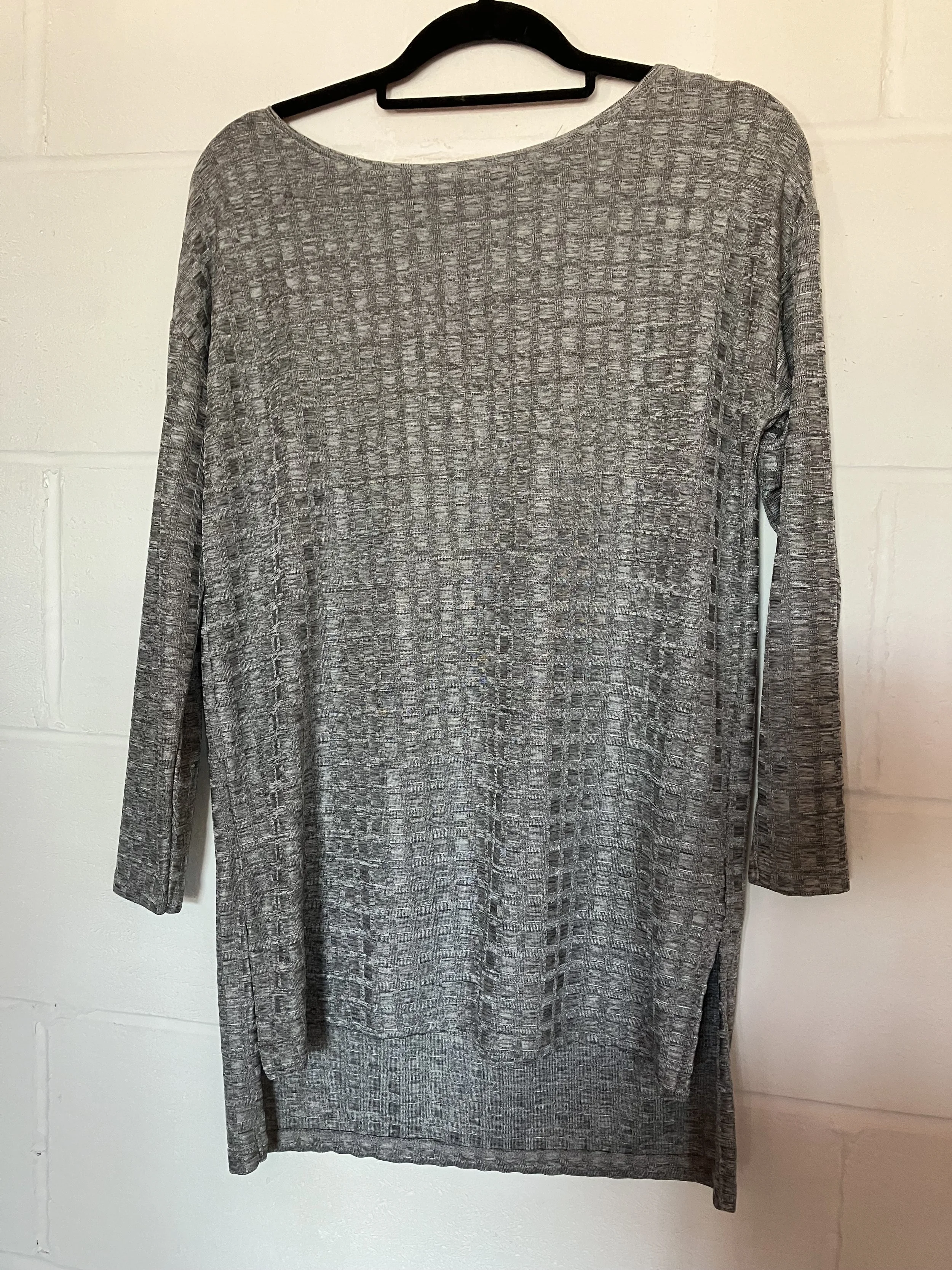 Grey Checked Pattern Tunic Top by Zara Size S/M
