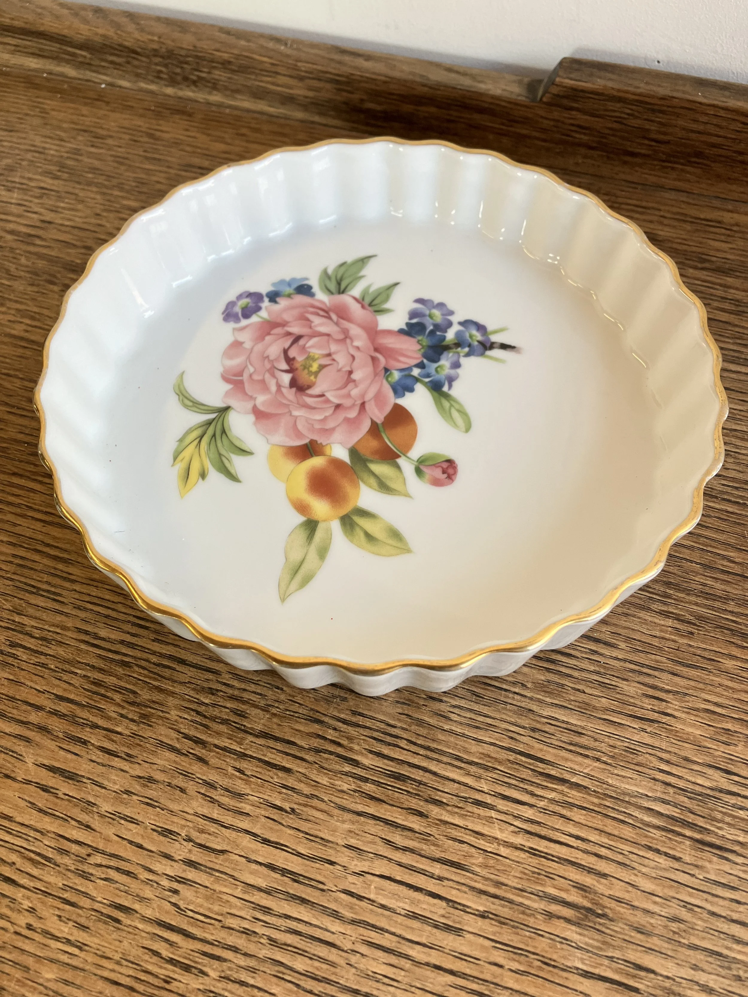 Royal Worcester Pershore Pattern Fluted Flan Dish
