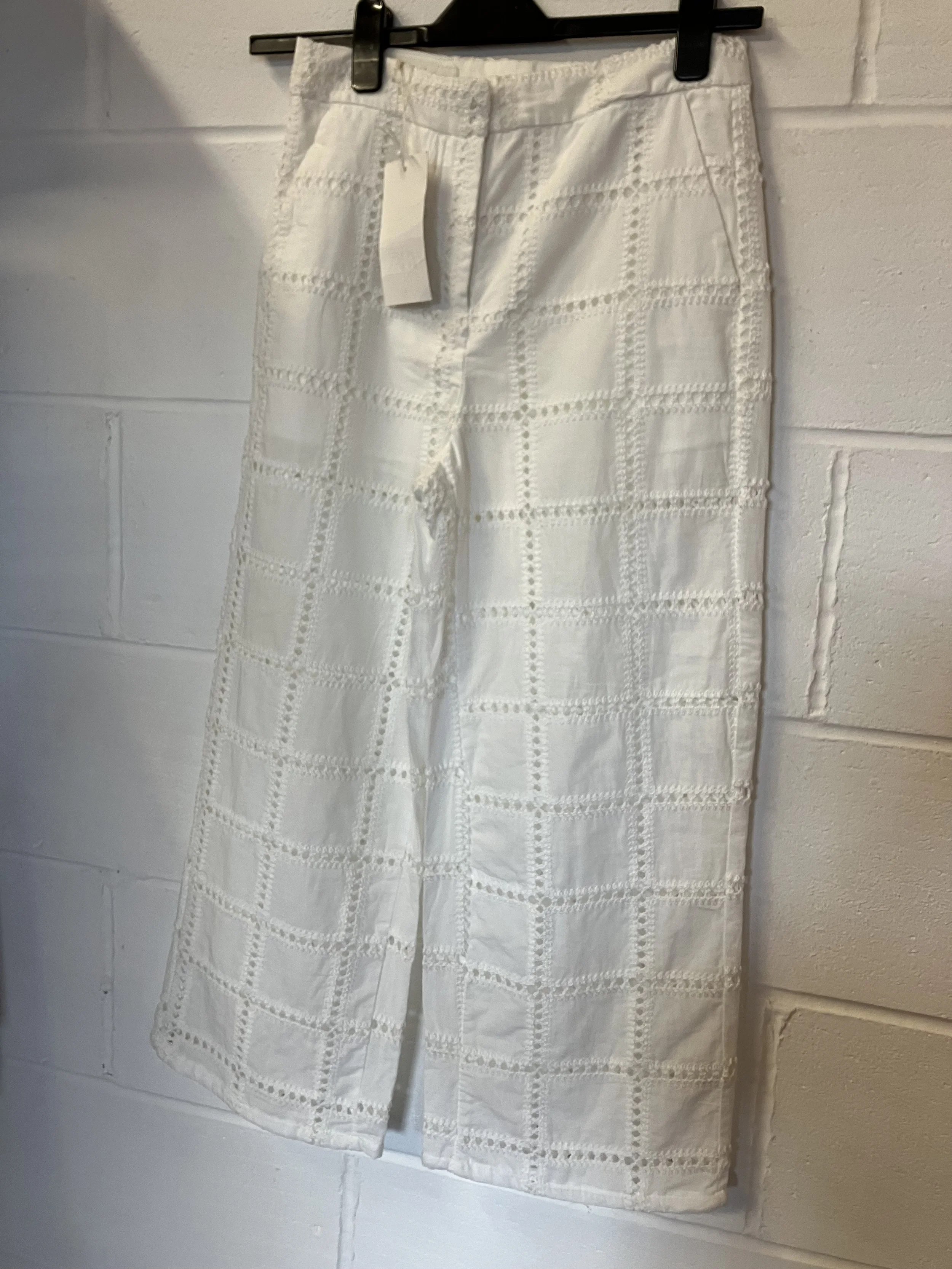 Pair of White Ladies Trousers by Zara NWT
