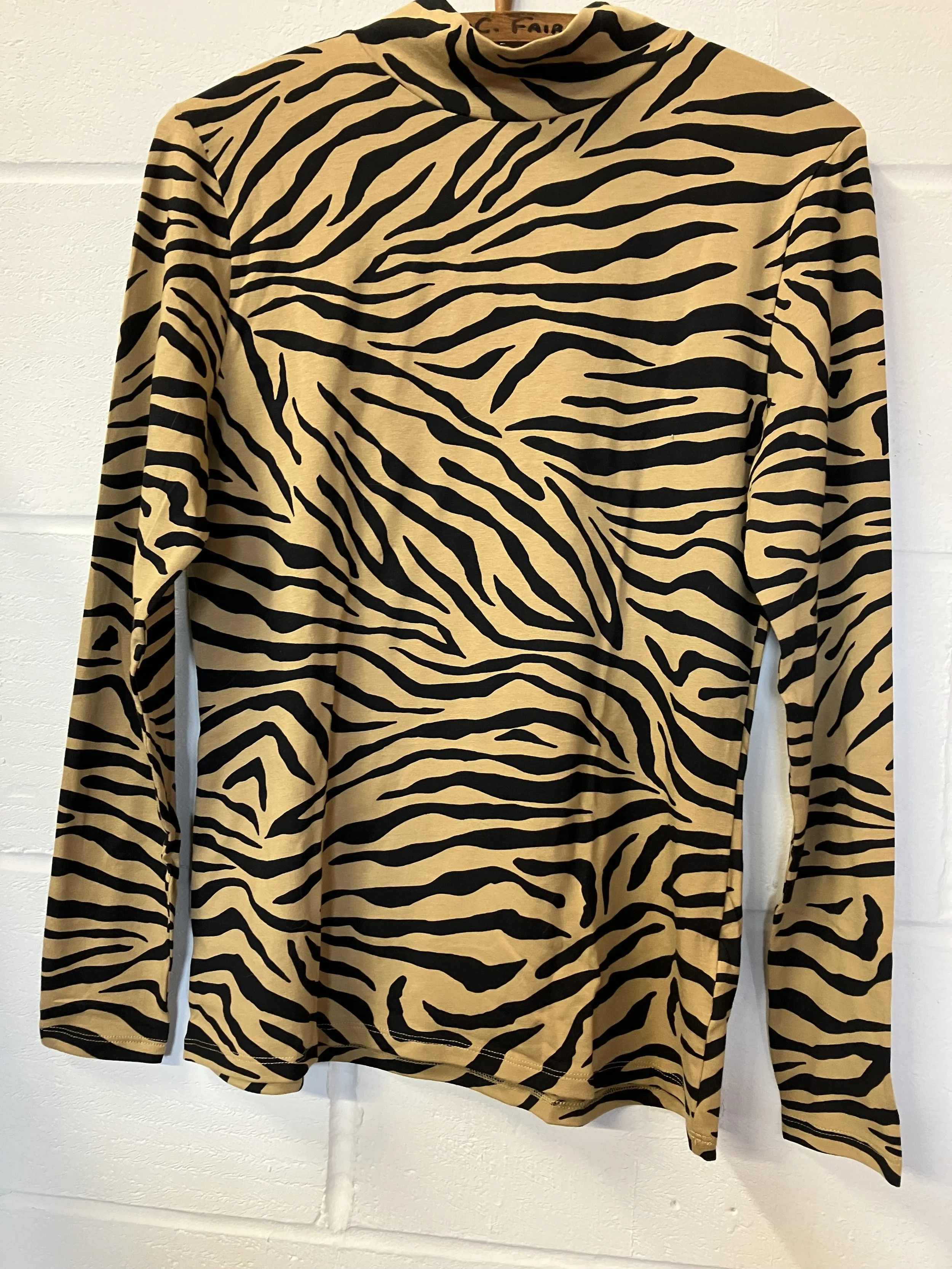 Marks and Spencer Ladies Long Sleeved Tiger Print Top