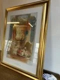 Joadoor Antiques Revived Large Print in Gold Coloured Wooden Frame