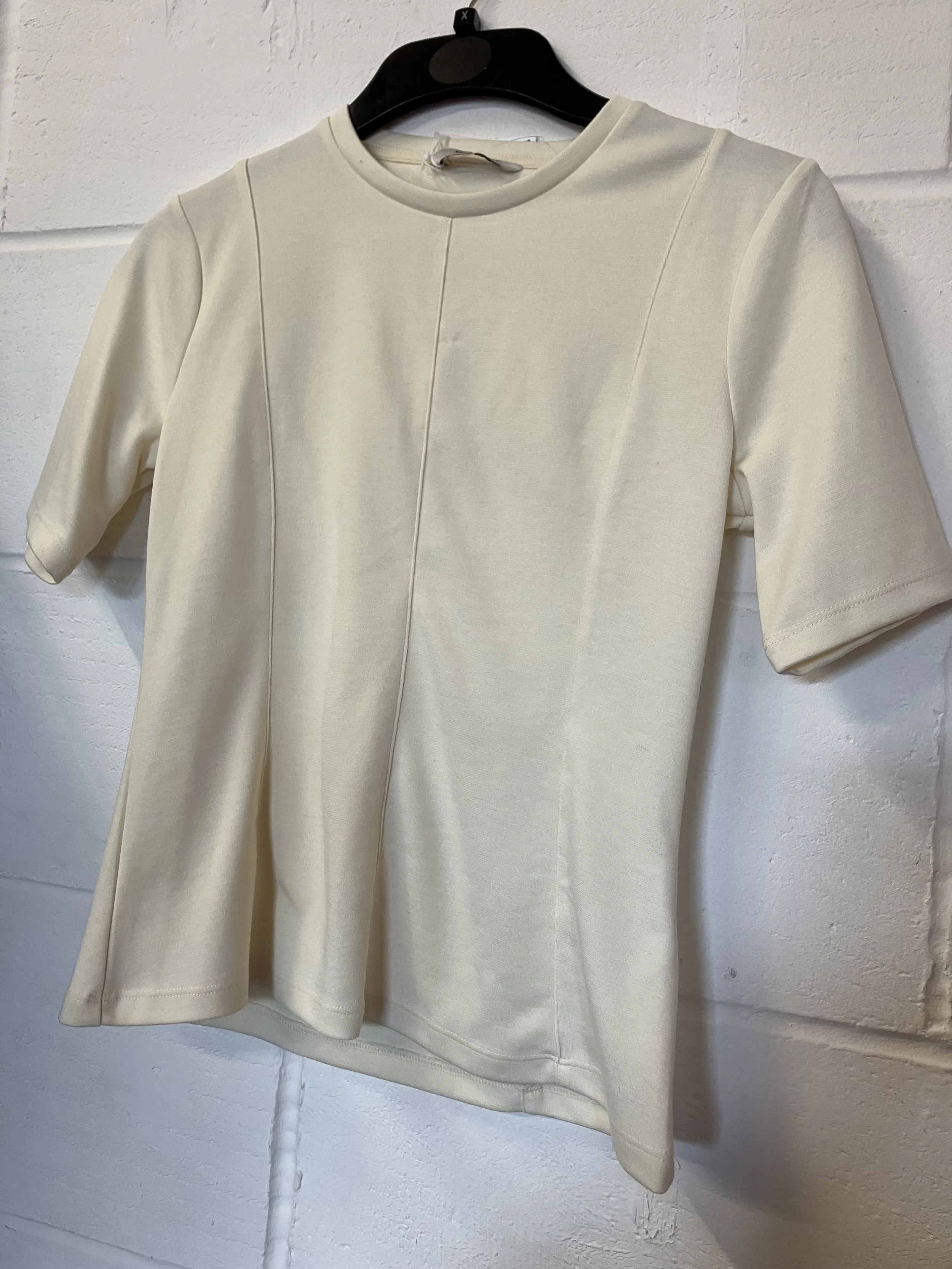 George Ladies Cream Short Sleeved Top NWT