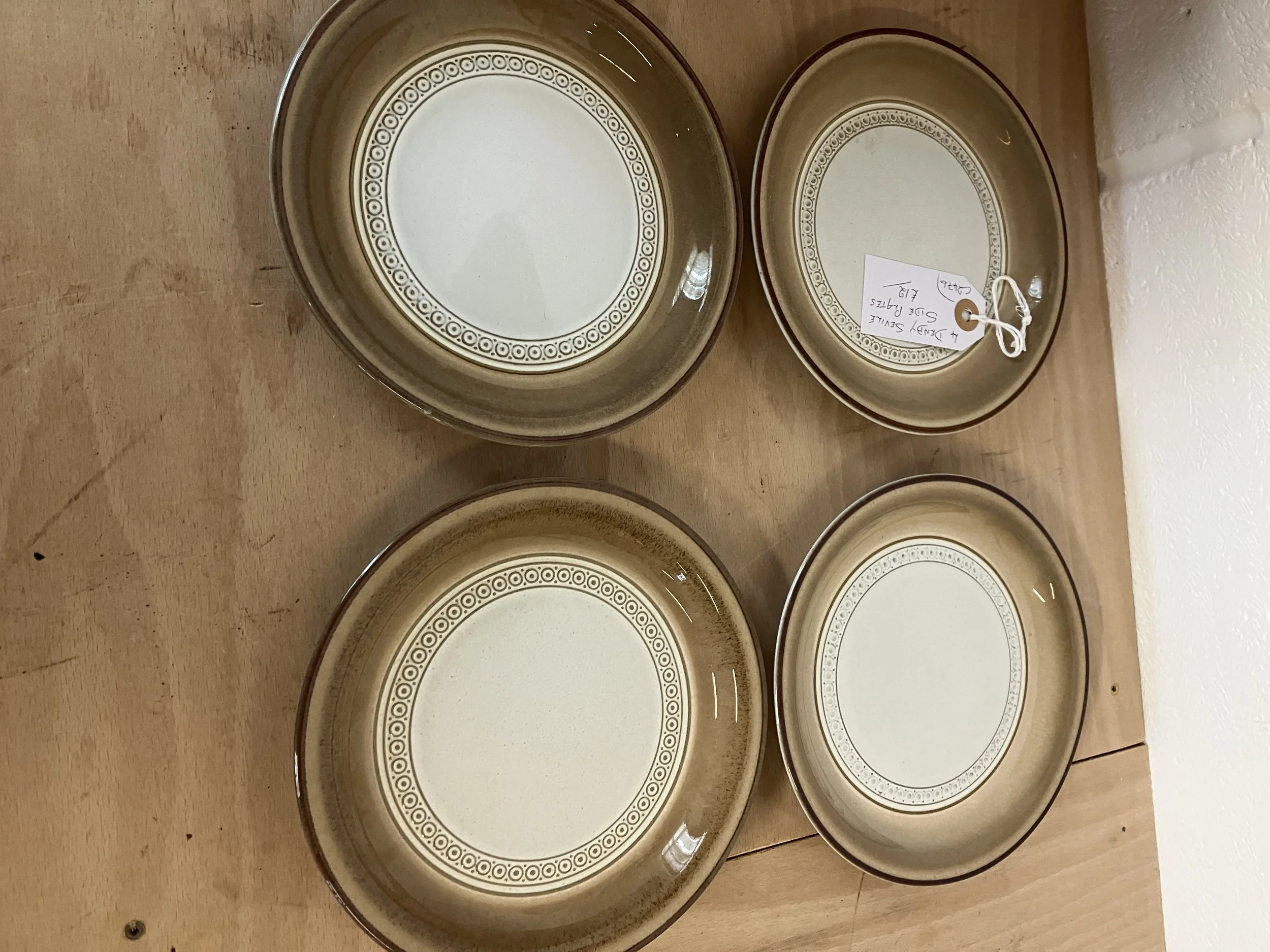 Set of Four Denby Seville Pattern Side Plates