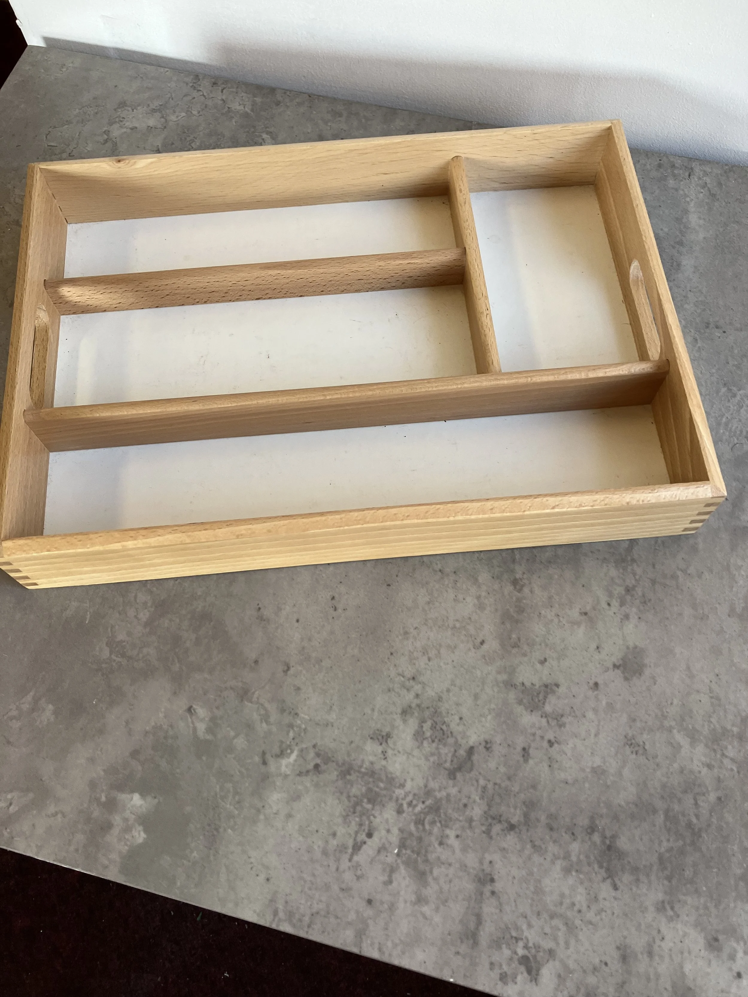 Bamboo Rectangle Cutlery Drawer Tray