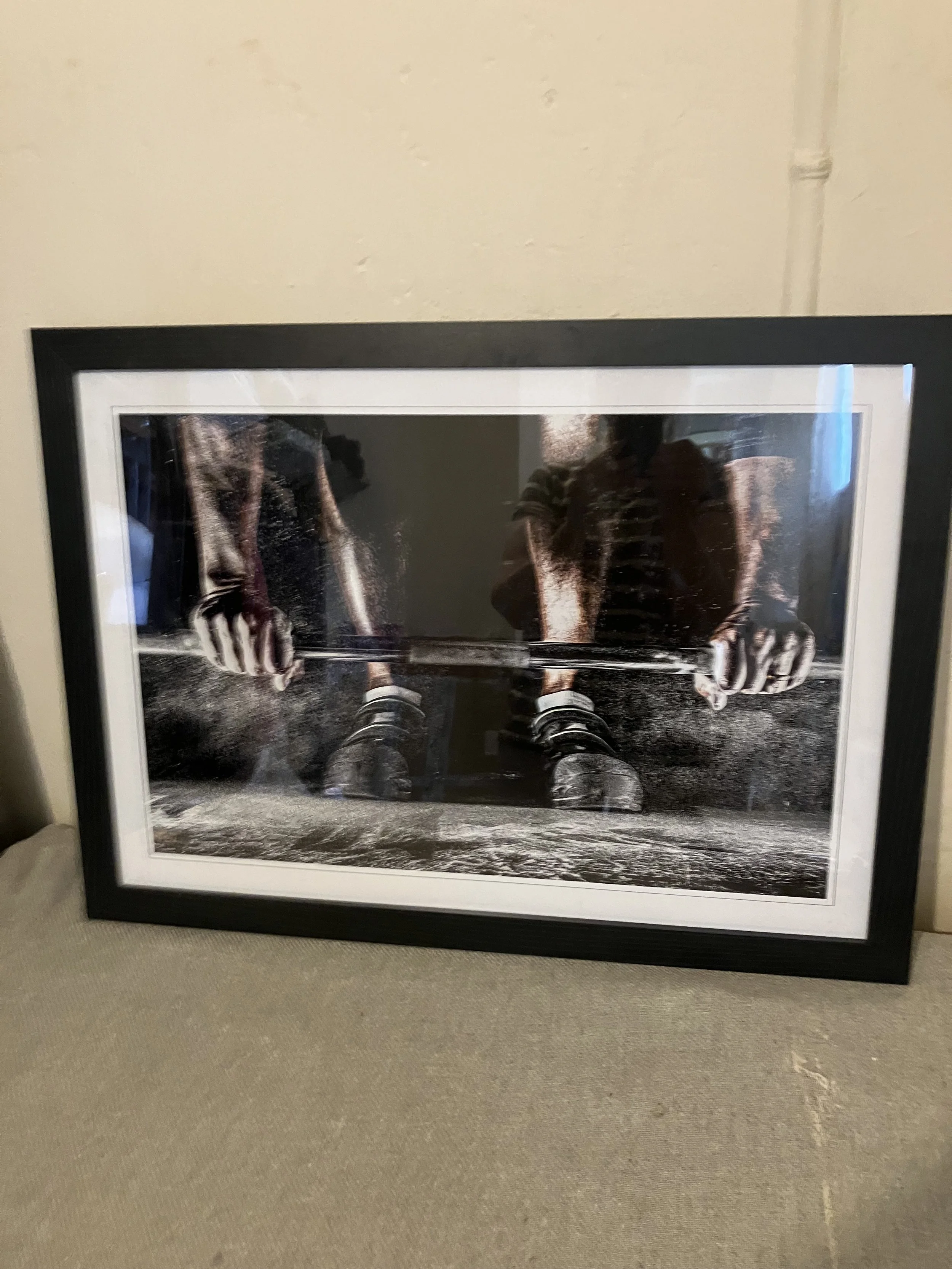 Framed Print of Body Building Fitness Weights by Big Box Art