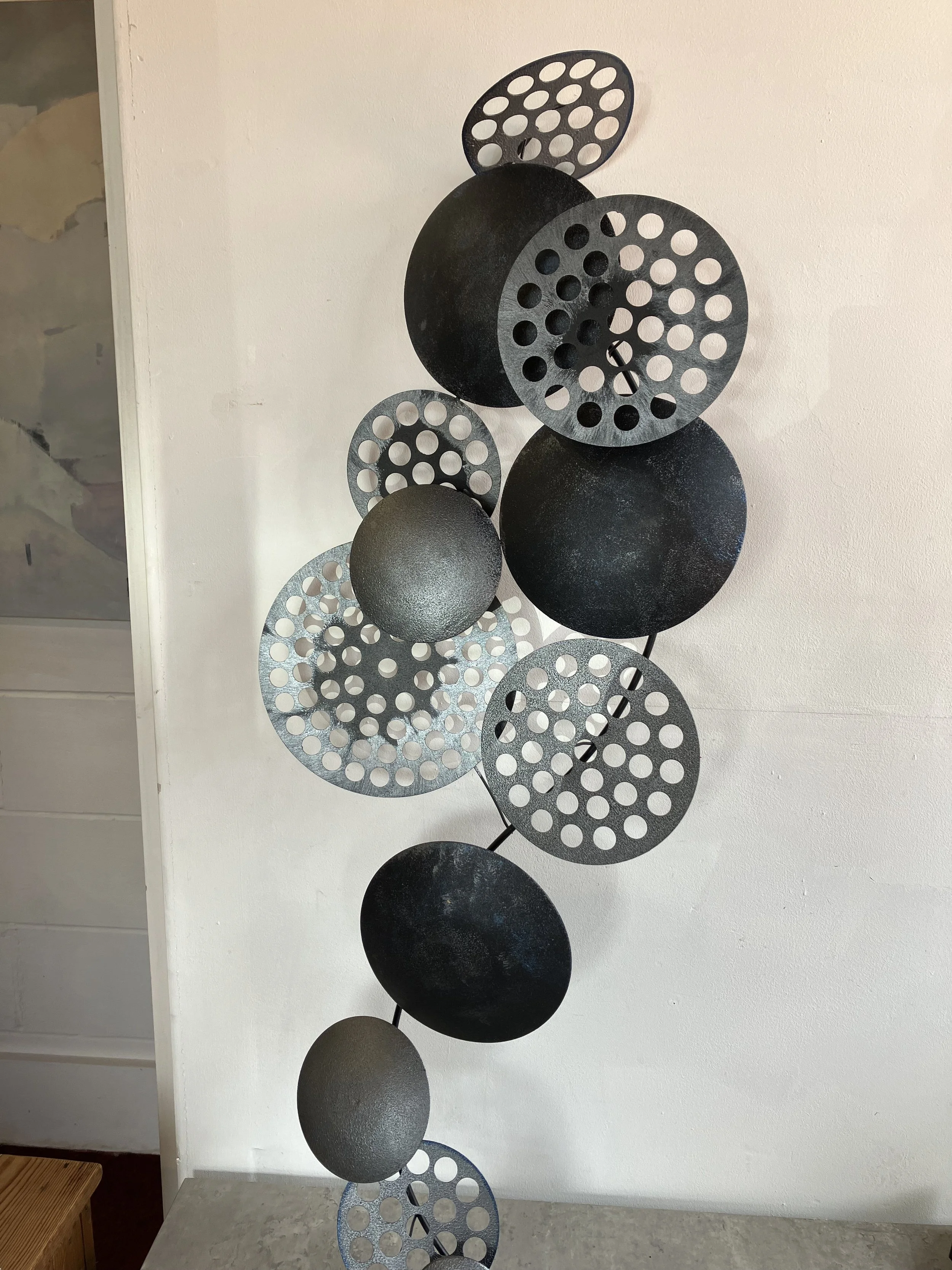 Bronte Black and Silver Metal 3D Effect Wall Art