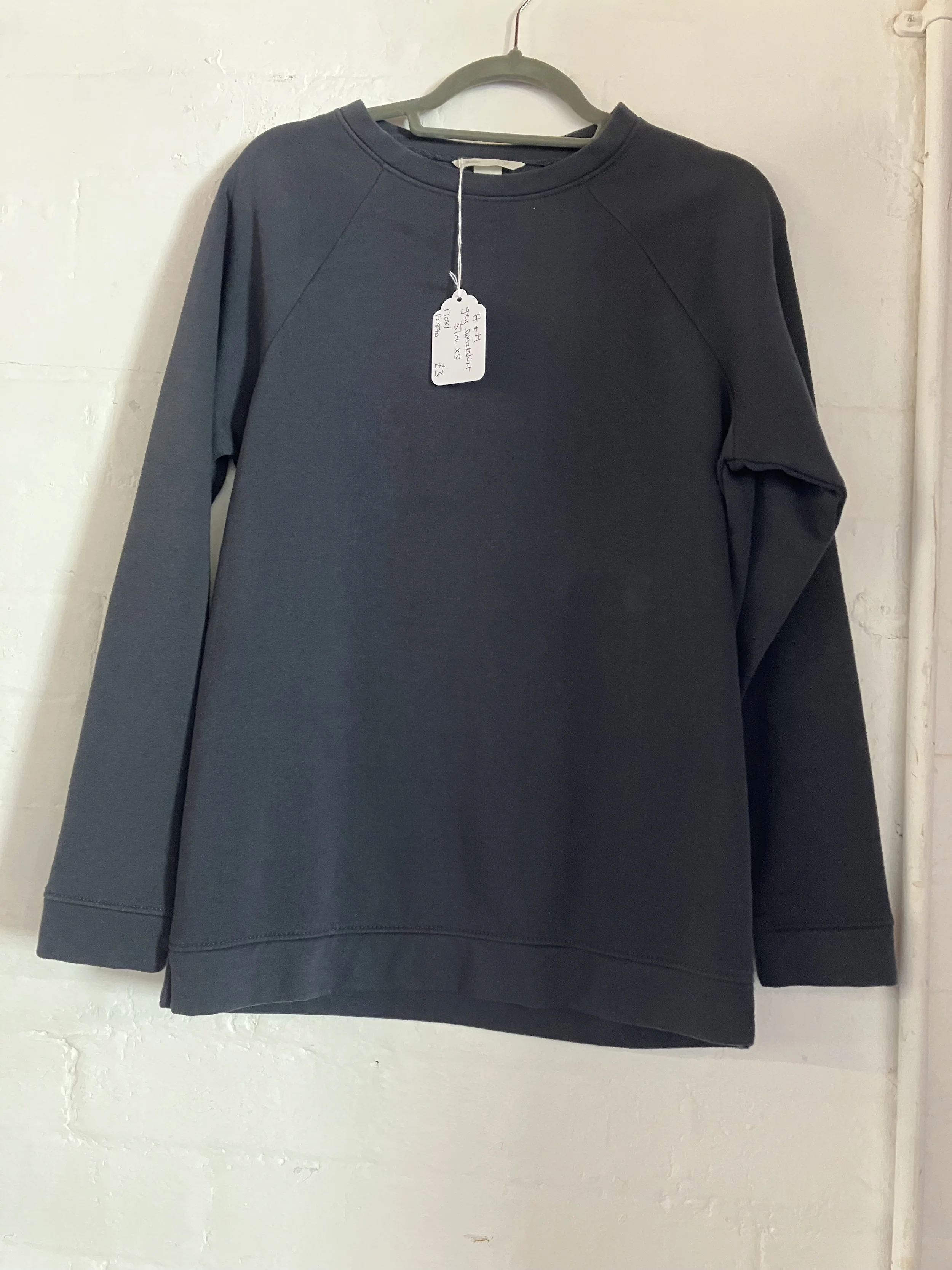 Ladies Plain Grey Sweatshirt by H & M