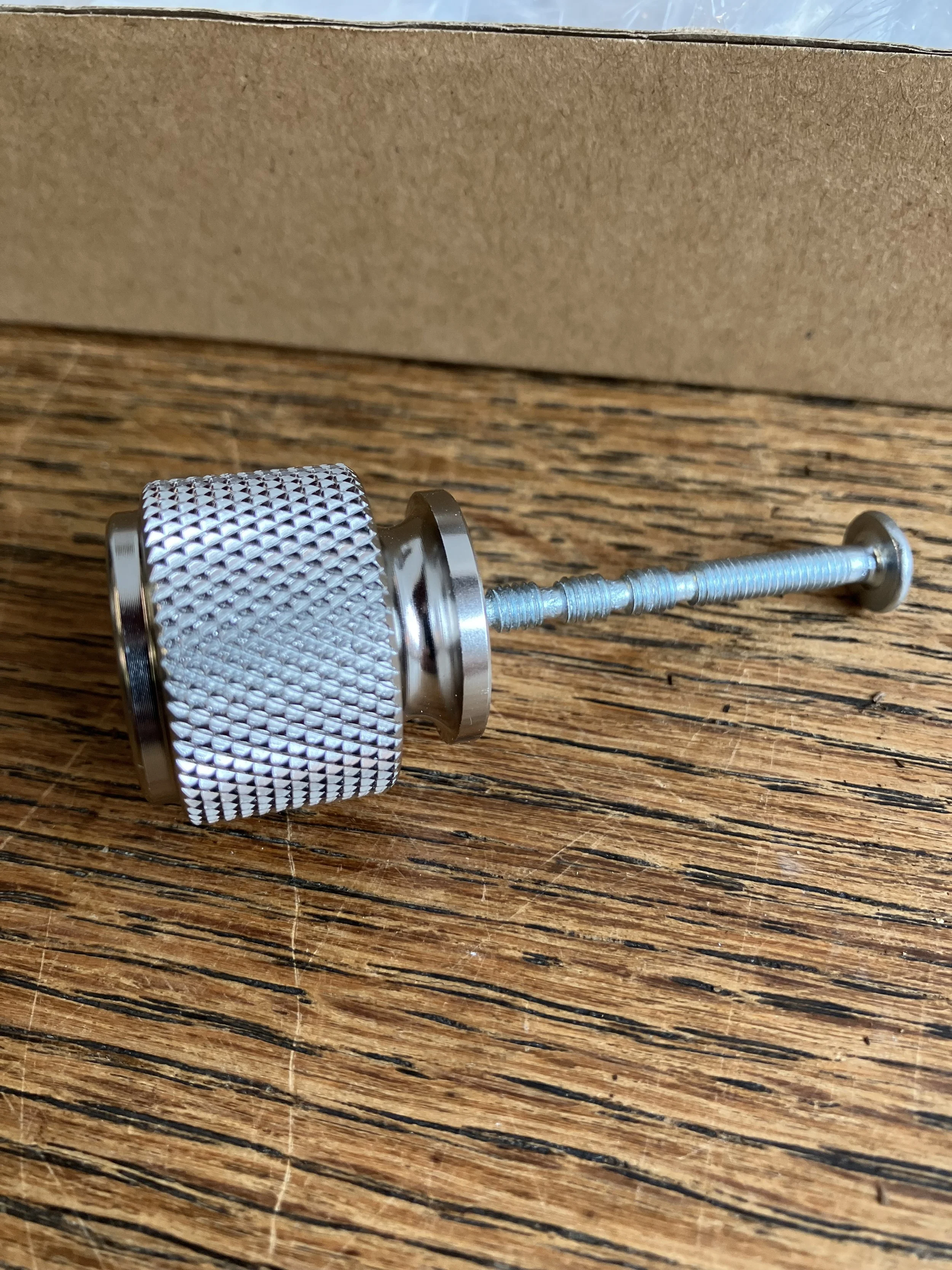 Pack of Ten Silver Metal Cupboard Door Knobs