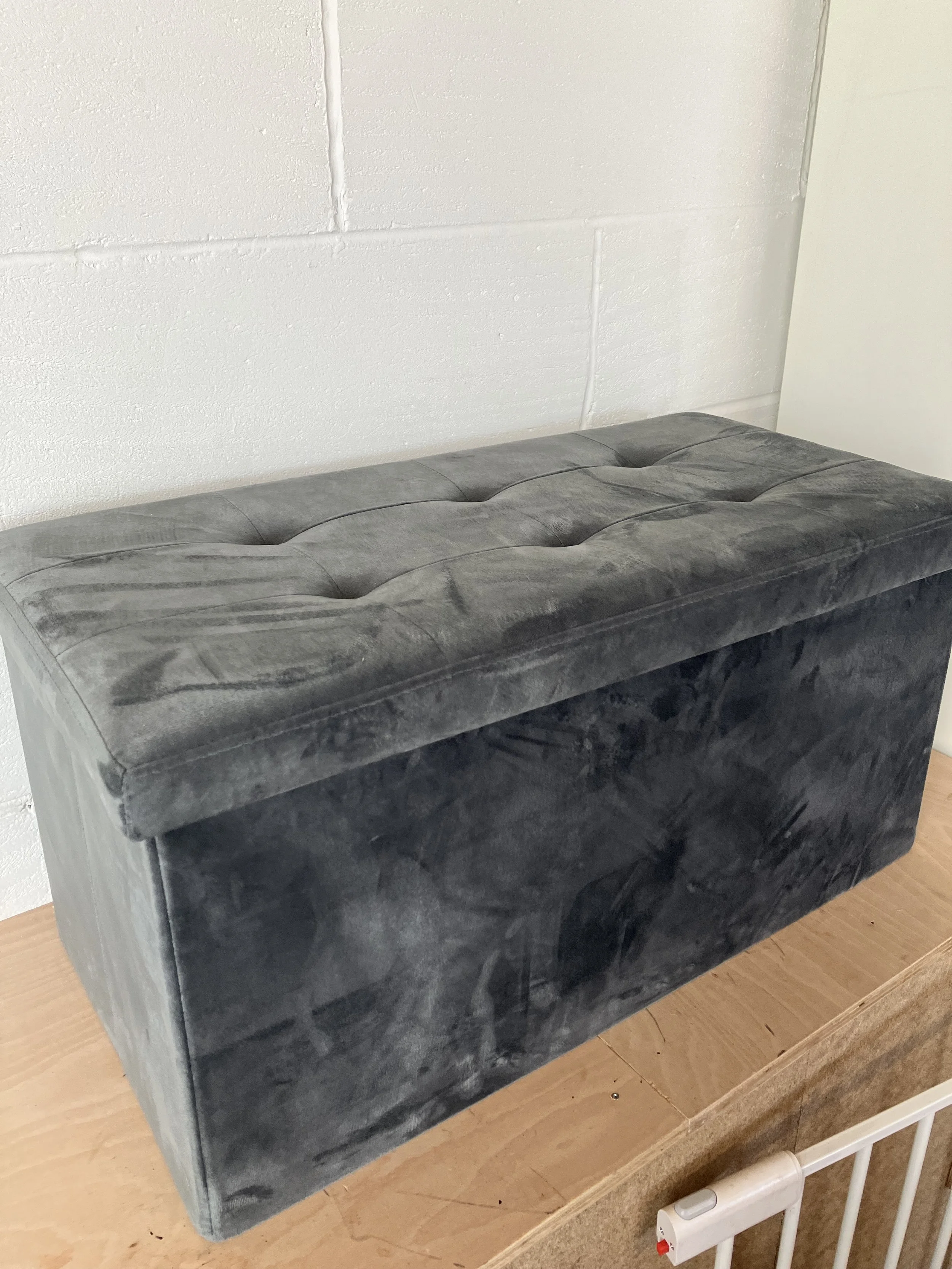 Grey Rectangle Folding Storage Box