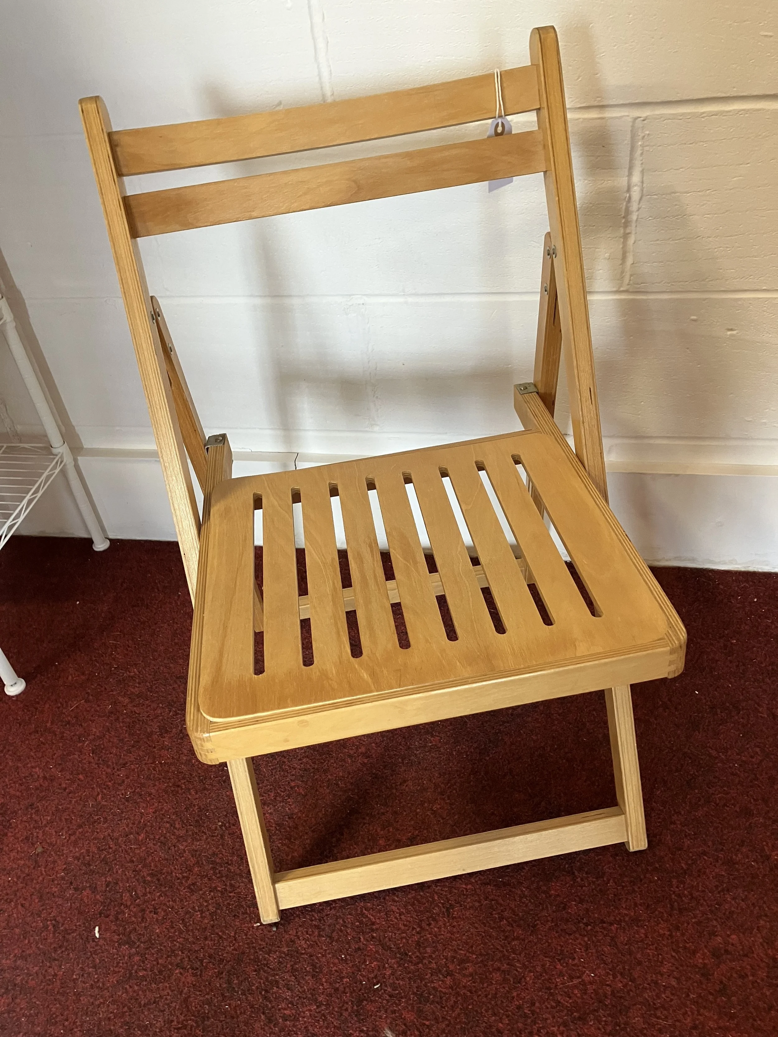 Wooden Beech Folding Kitchen Chair
