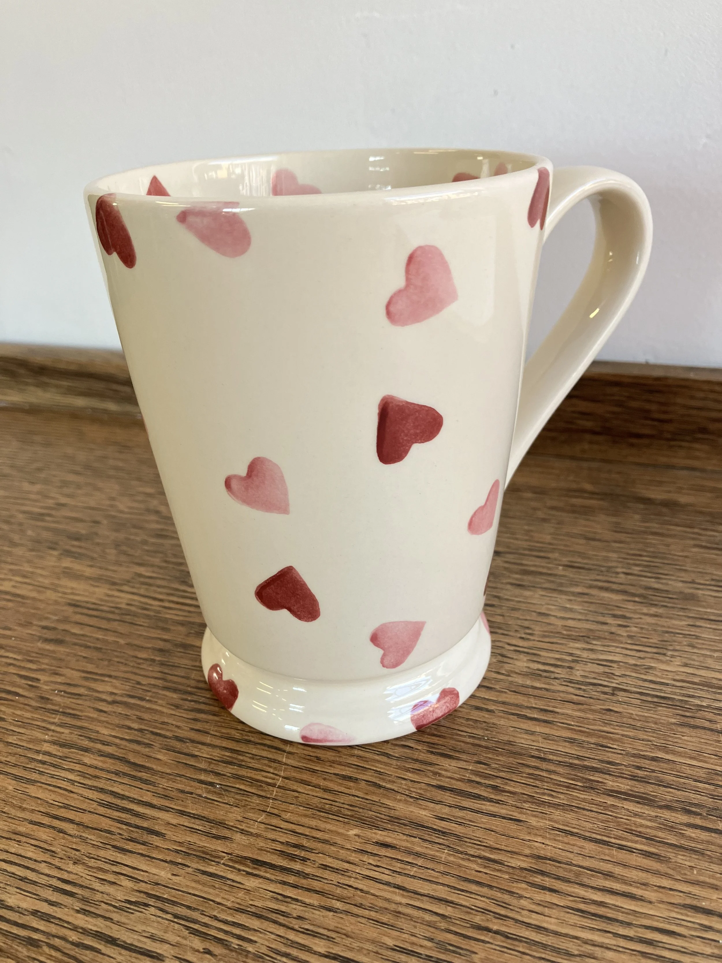 21st Anniversary Ceramic Heart Pattern Emma Bridgewater Mug