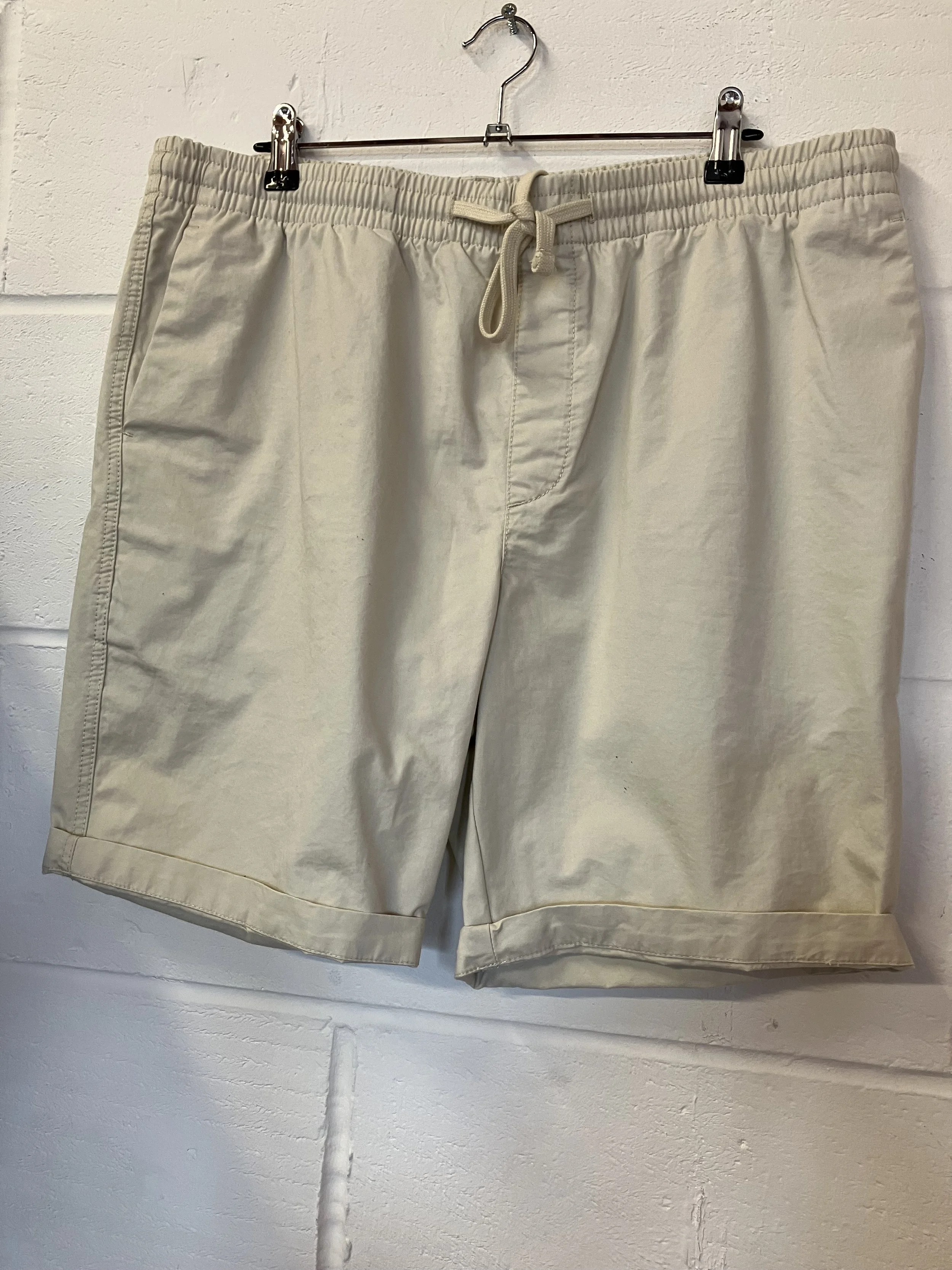 Men's Marks and Spencer Cream Coloured Cargo Shorts