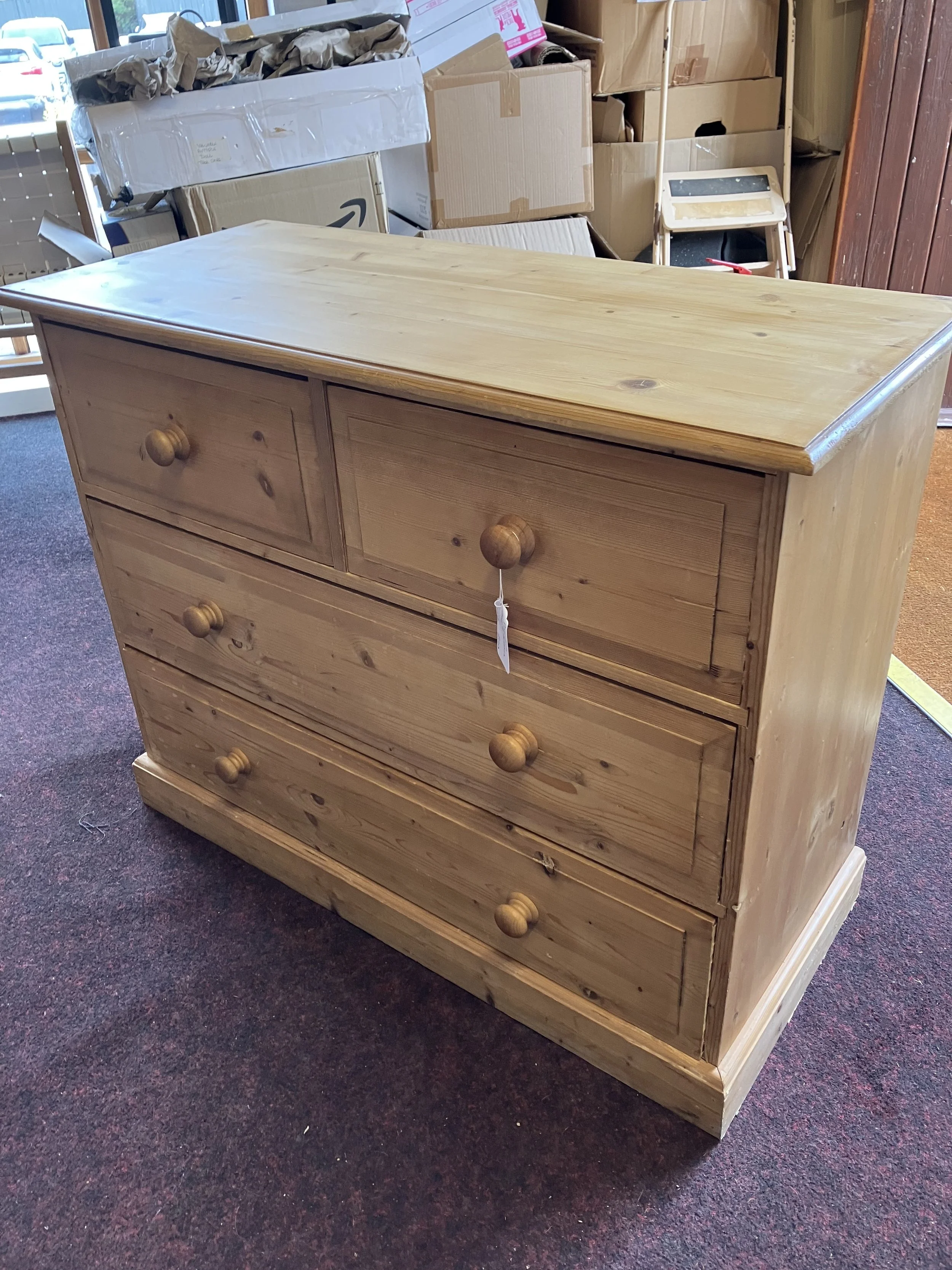 Pine Two over Two Chest of Drawers