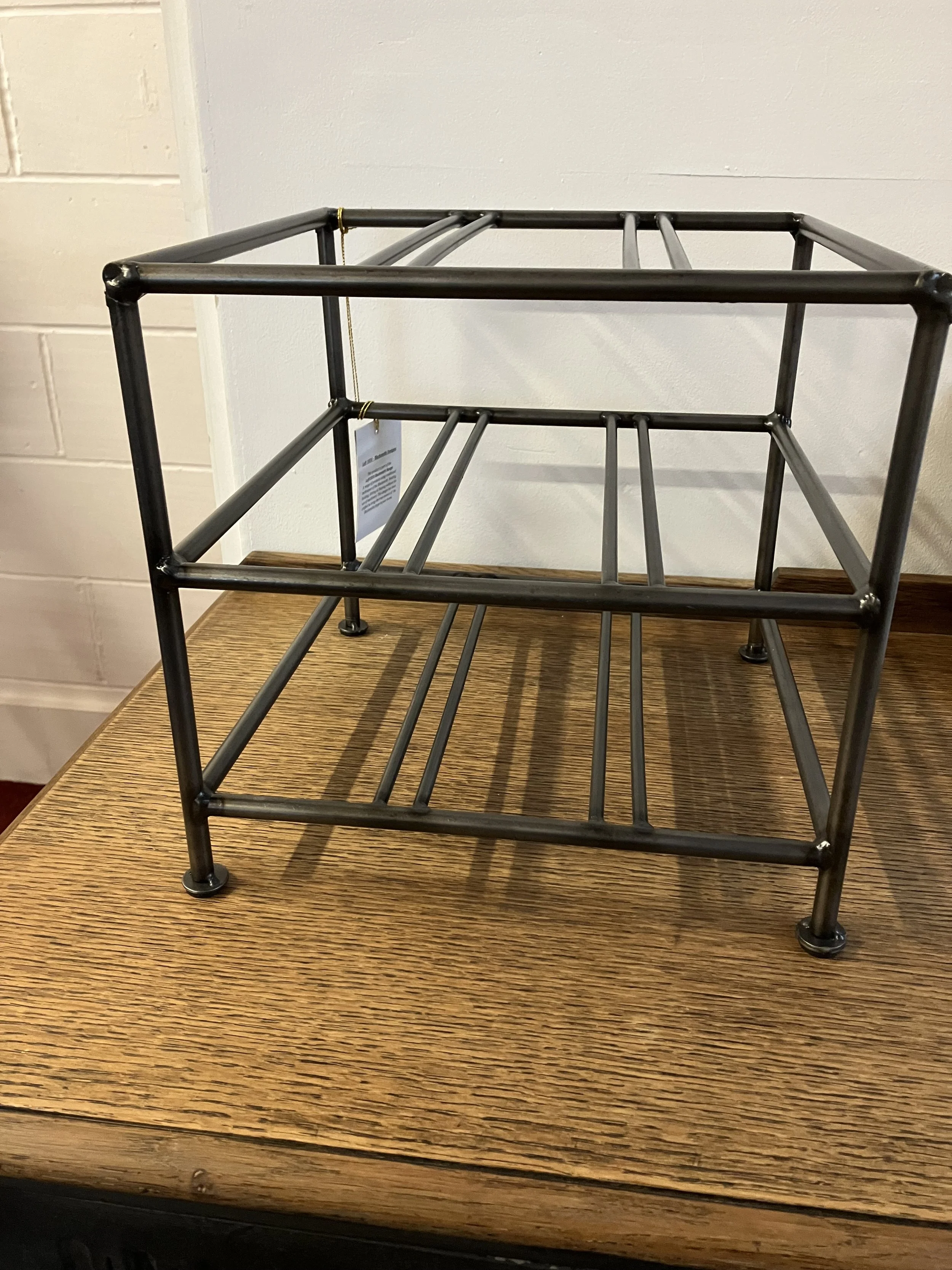 Loft 1850 Brushed Steel Table Top Wine Rack