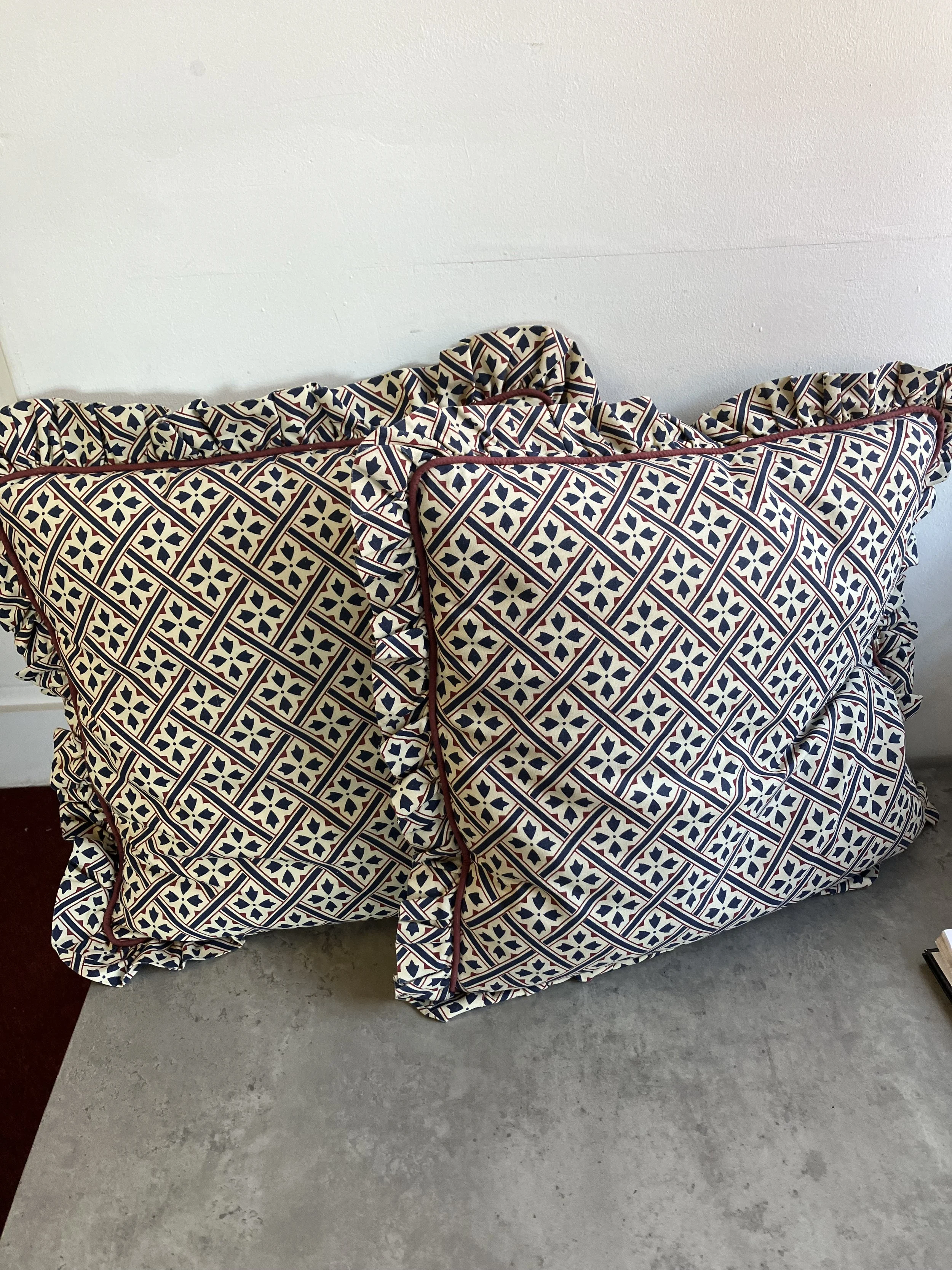 Pair of Laura Ashley Floral Patterned Cushions with Pads